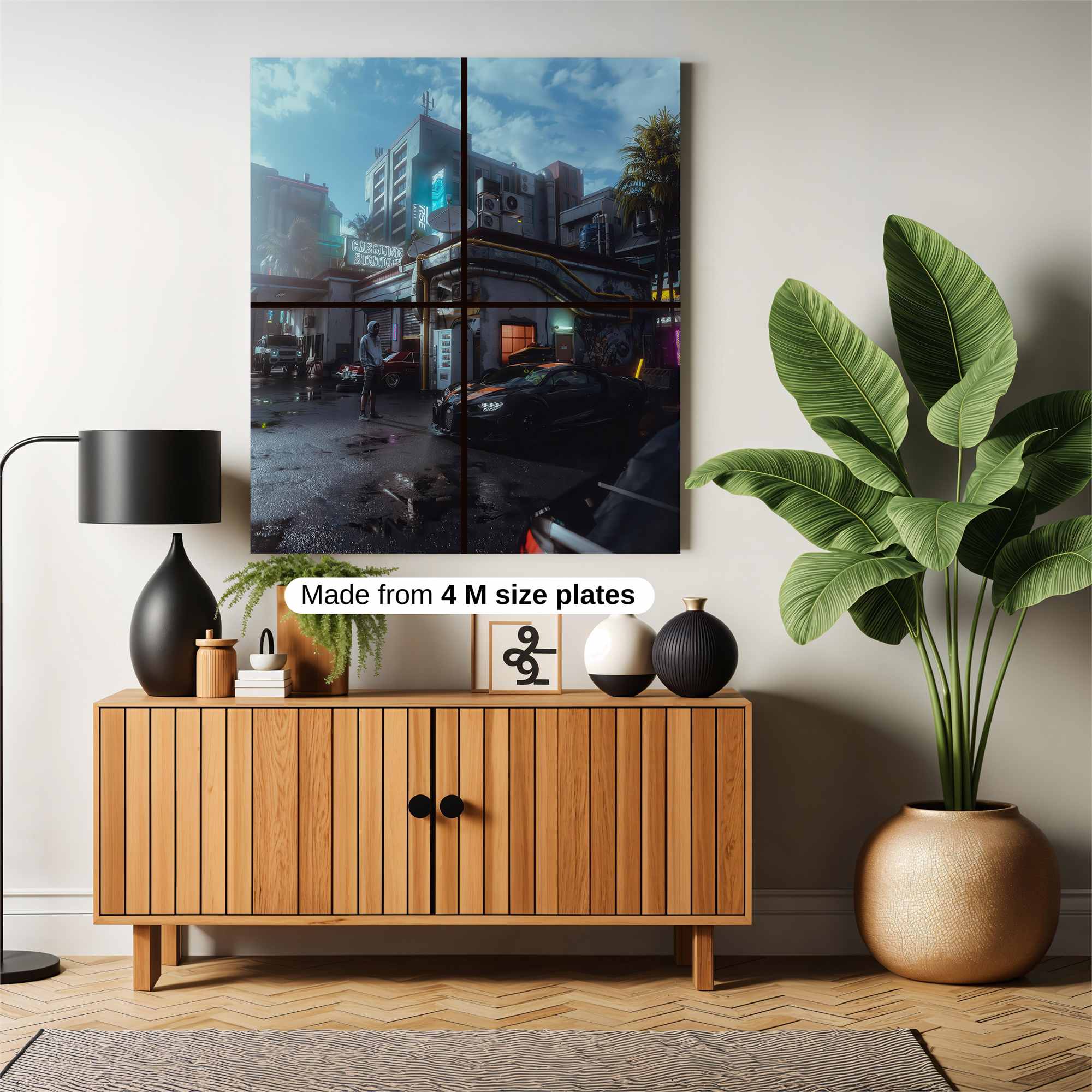 Neon Dystopia Safe Wall Magnetic / M