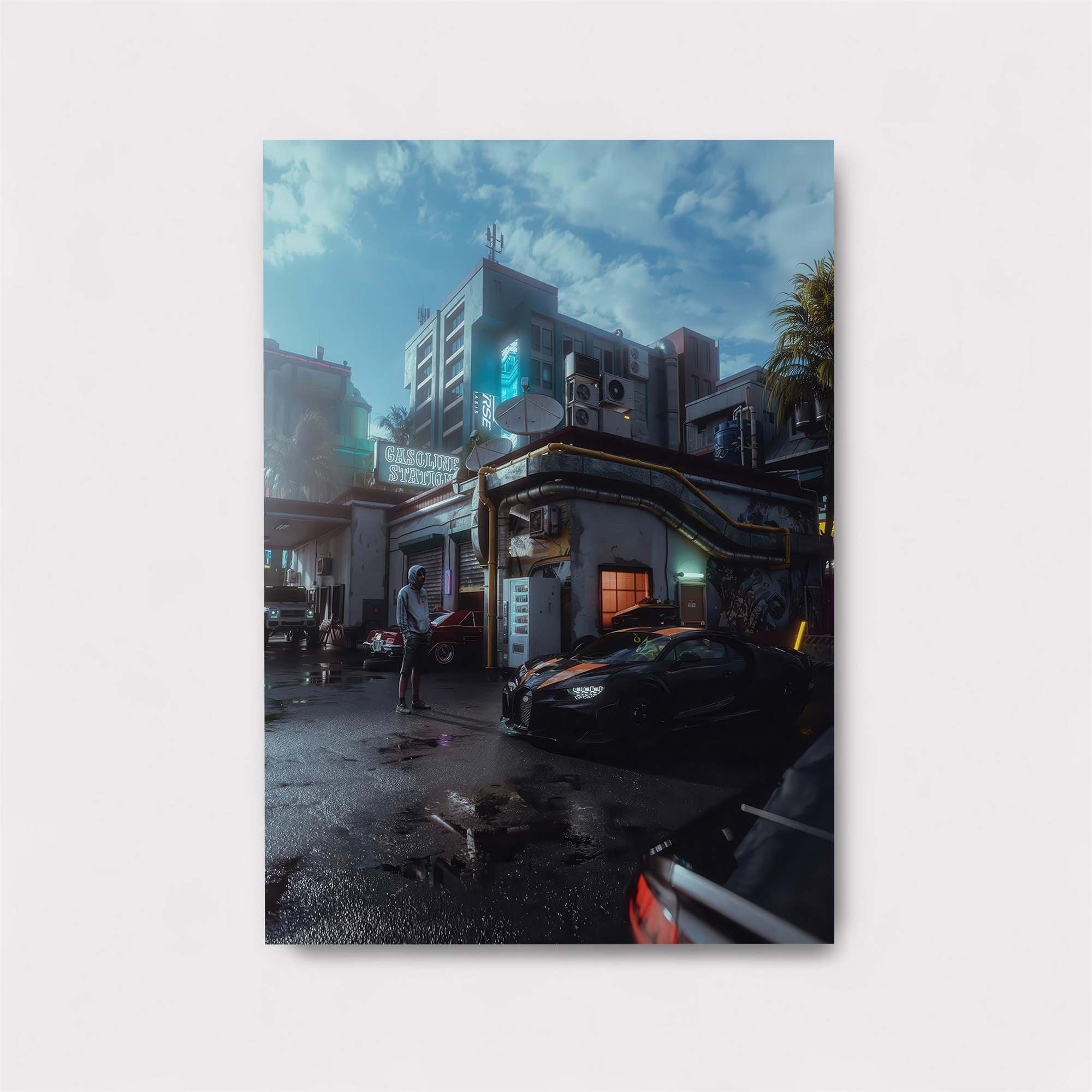 Neon Dystopia Safe Wall Magnetic / M