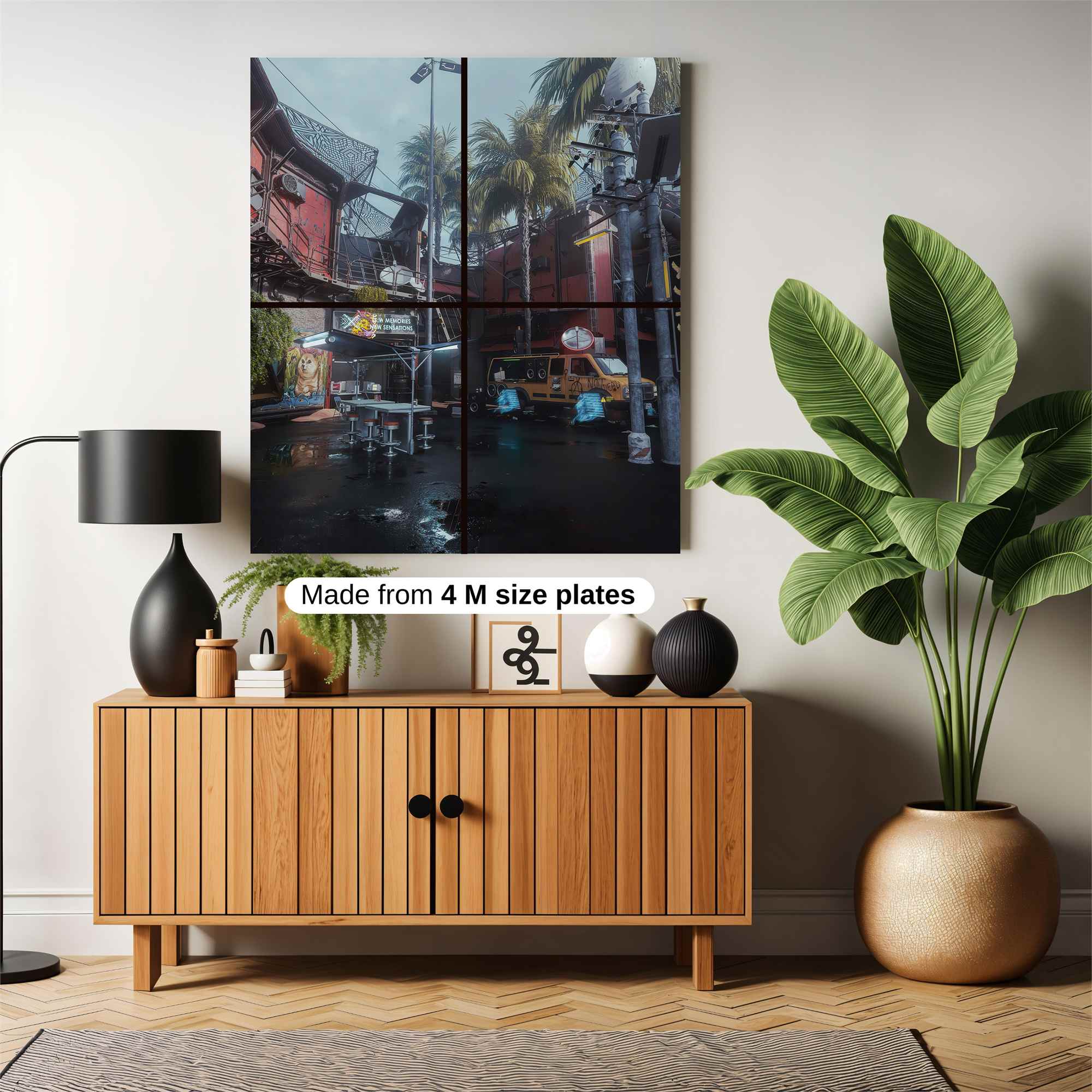 Neon Dystopia Safe Wall Magnetic / M