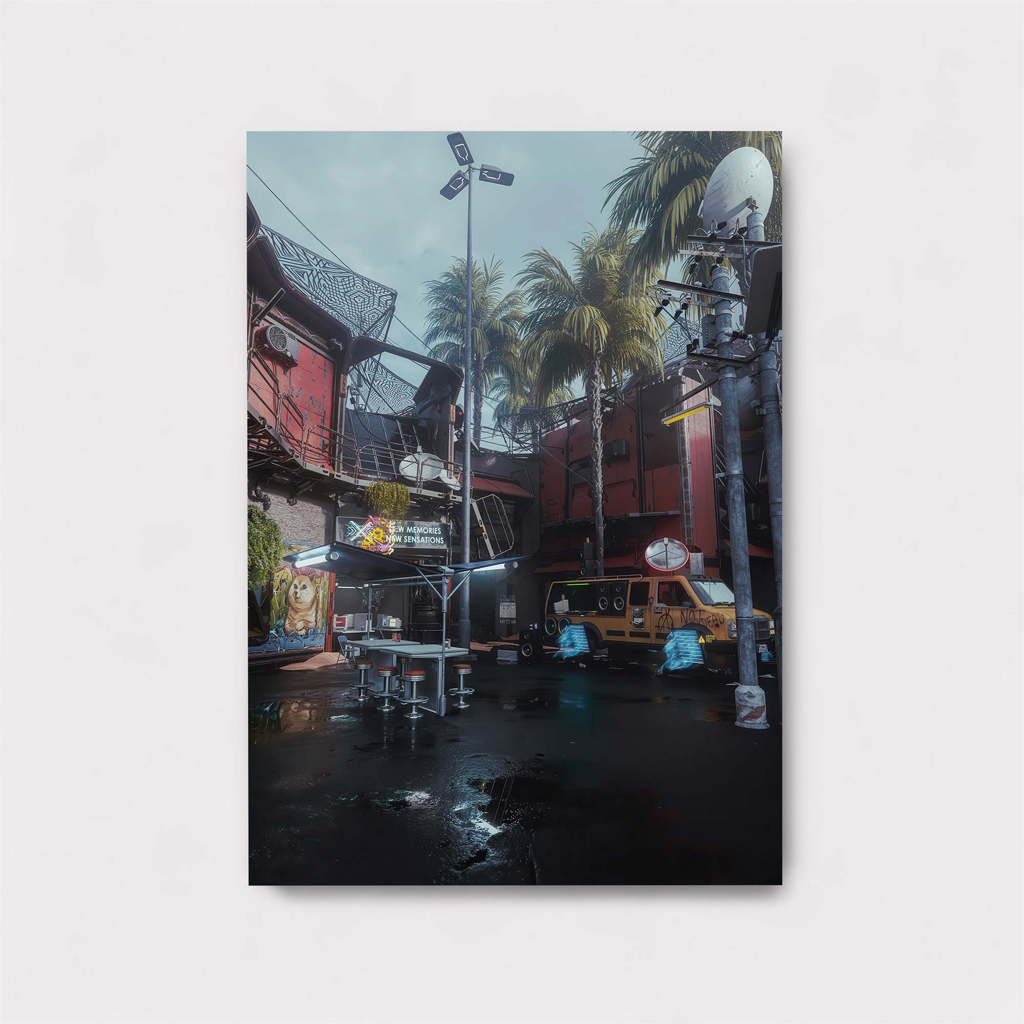 Neon Dystopia Safe Wall Magnetic / M