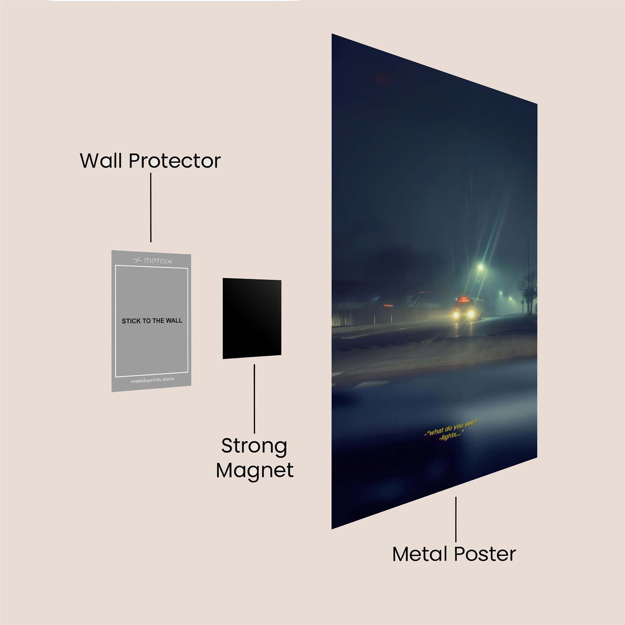Nightfall Mystery Safe Wall Magnetic / M