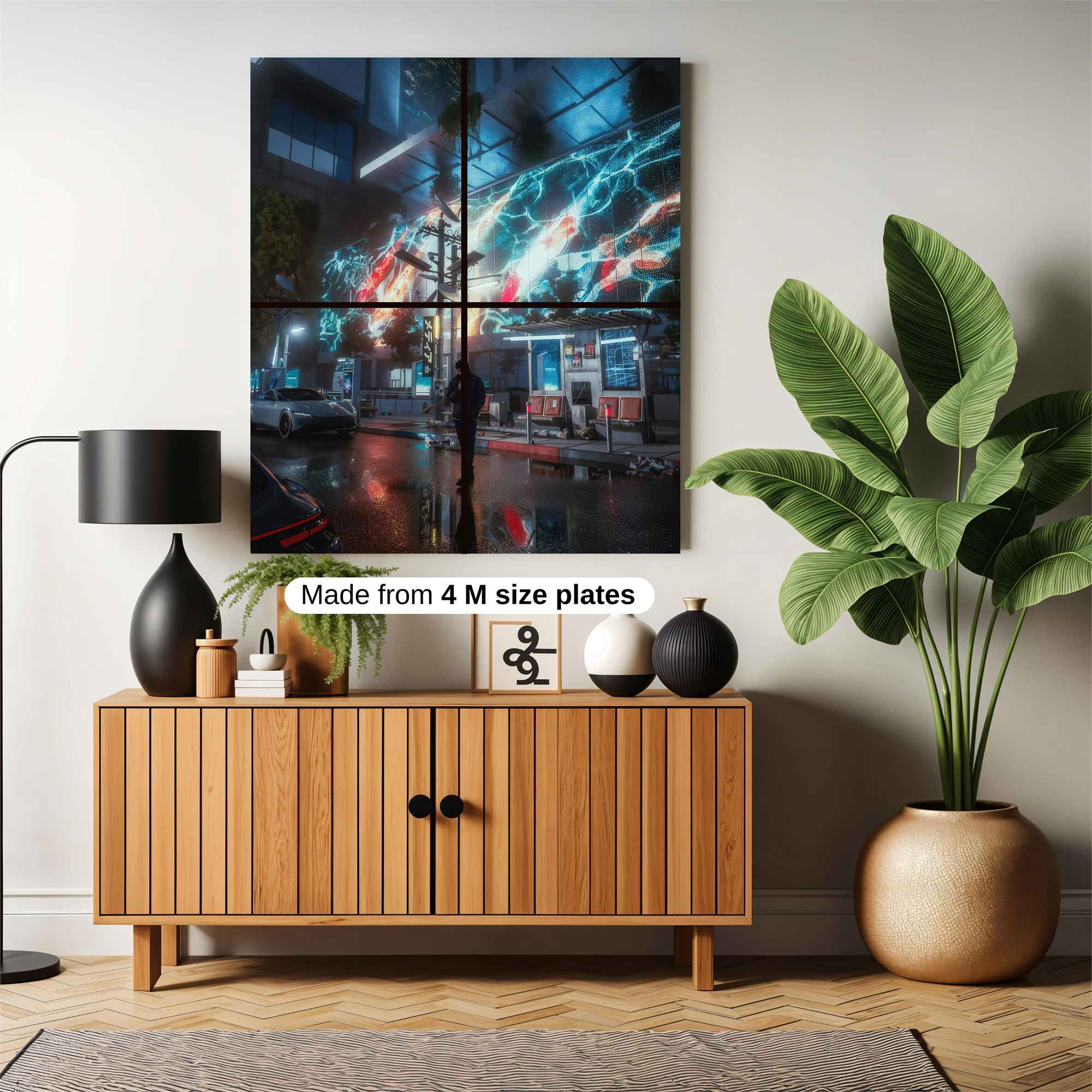 Neon Serenity Safe Wall Magnetic / M