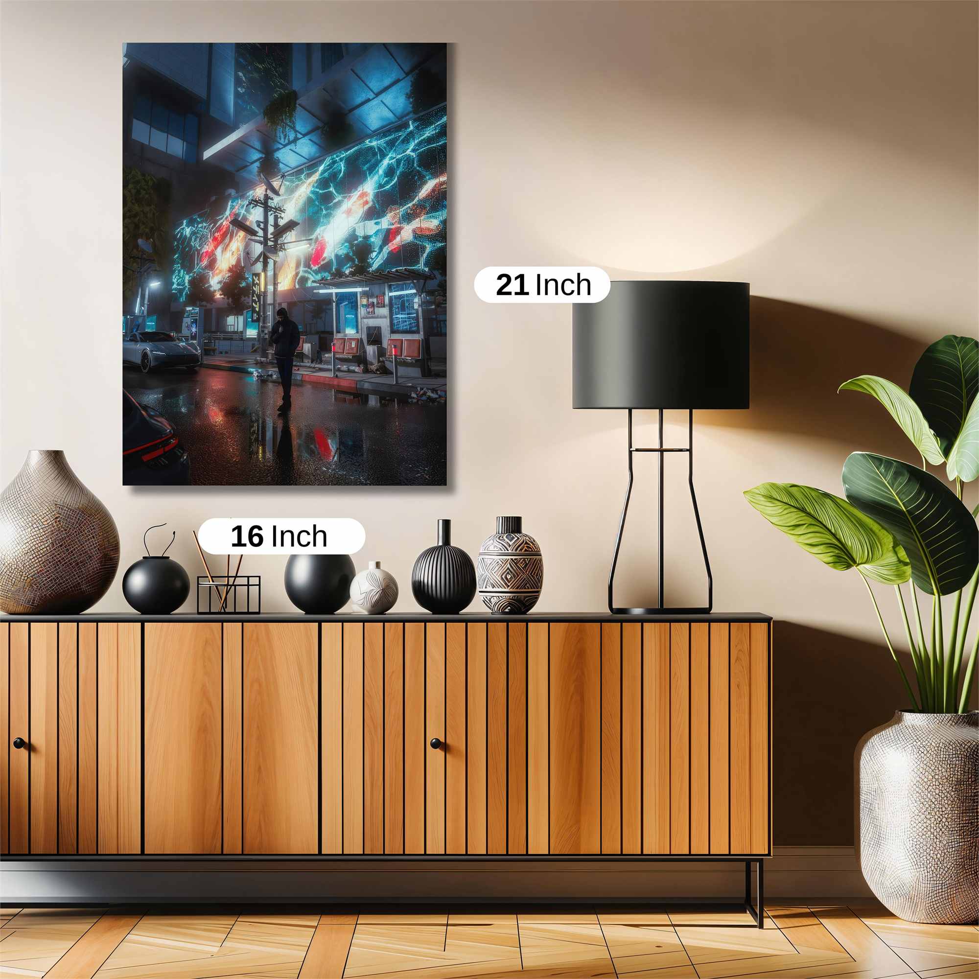 Neon Serenity Safe Wall Magnetic / M