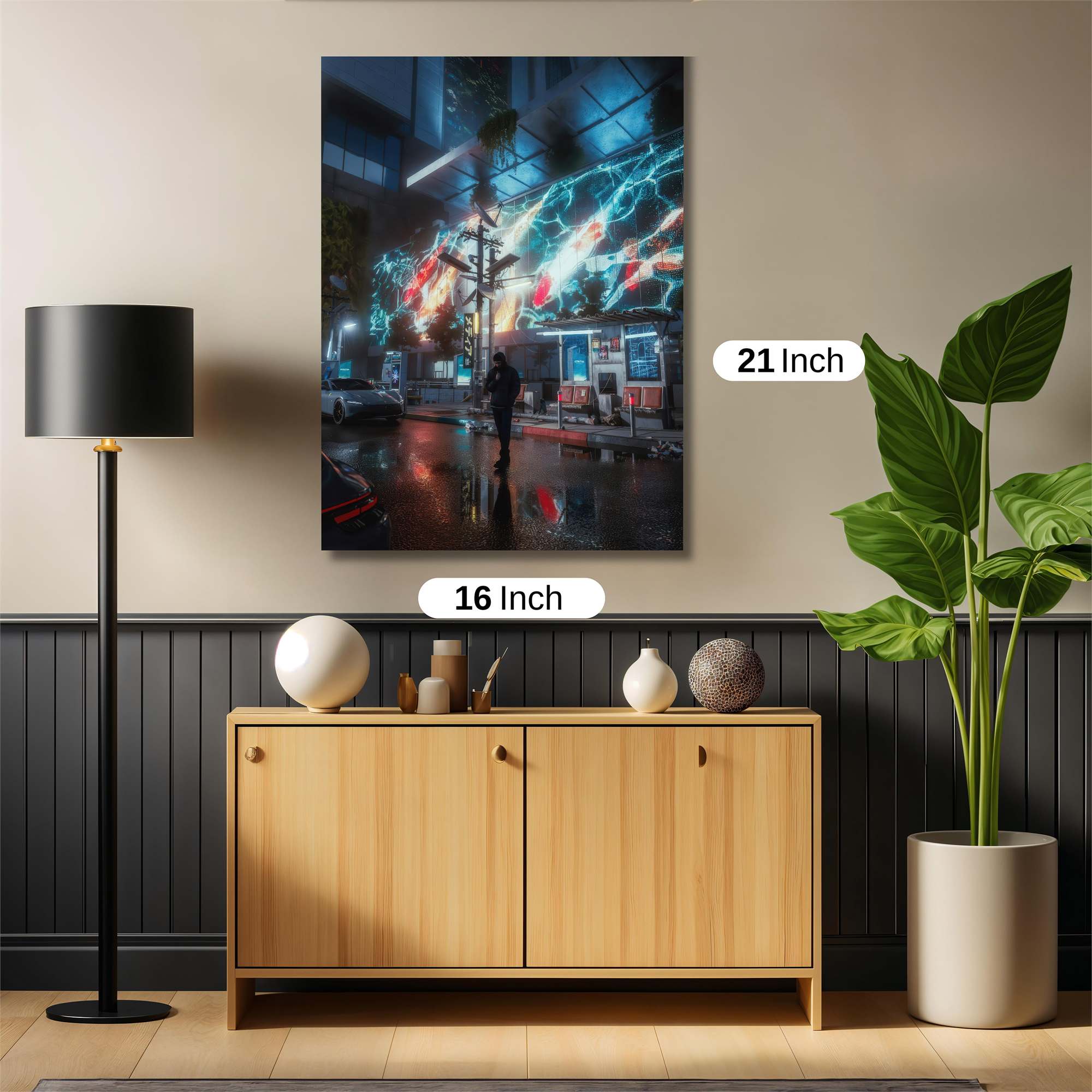 Neon Serenity Safe Wall Magnetic / M