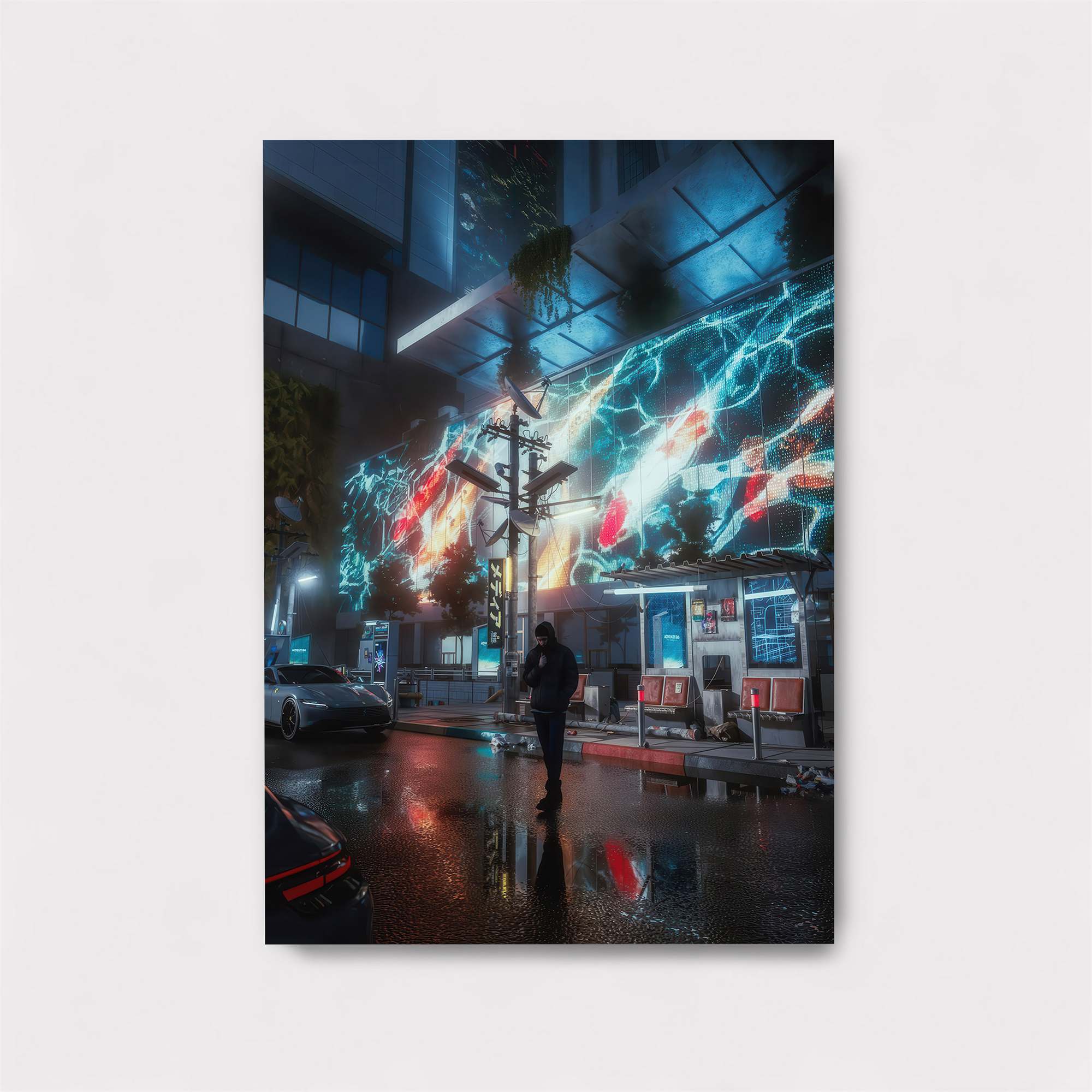 Neon Serenity Safe Wall Magnetic / M