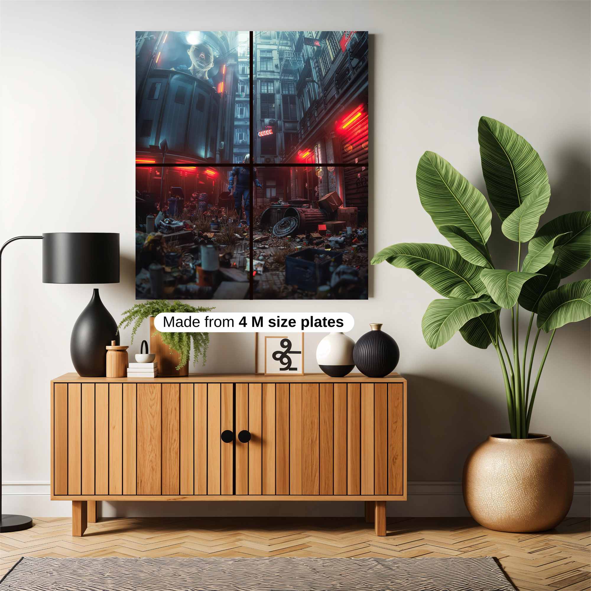 Cyberpunk Desolation Safe Wall Magnetic / M