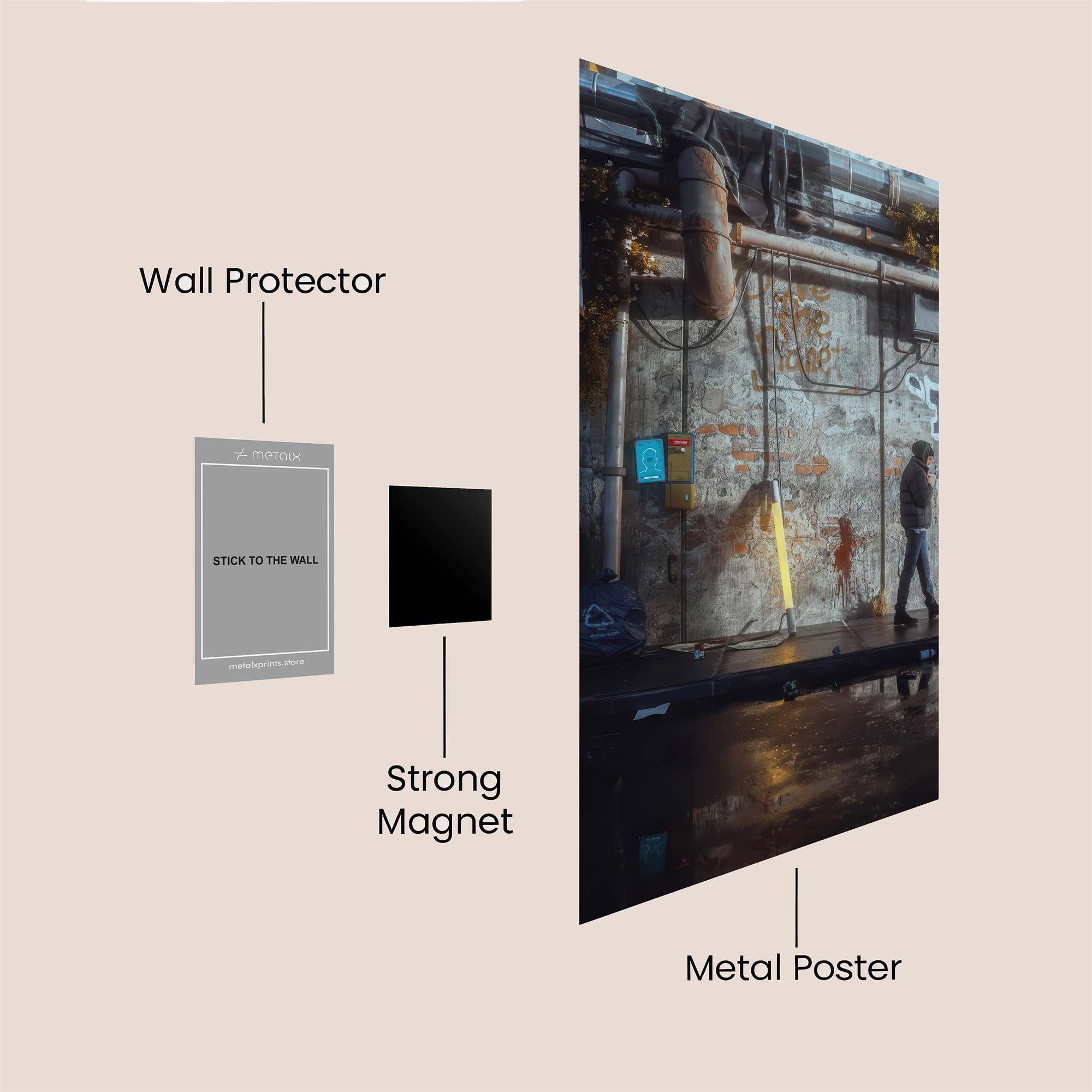 Urban Melancholy Safe Wall Magnetic / M