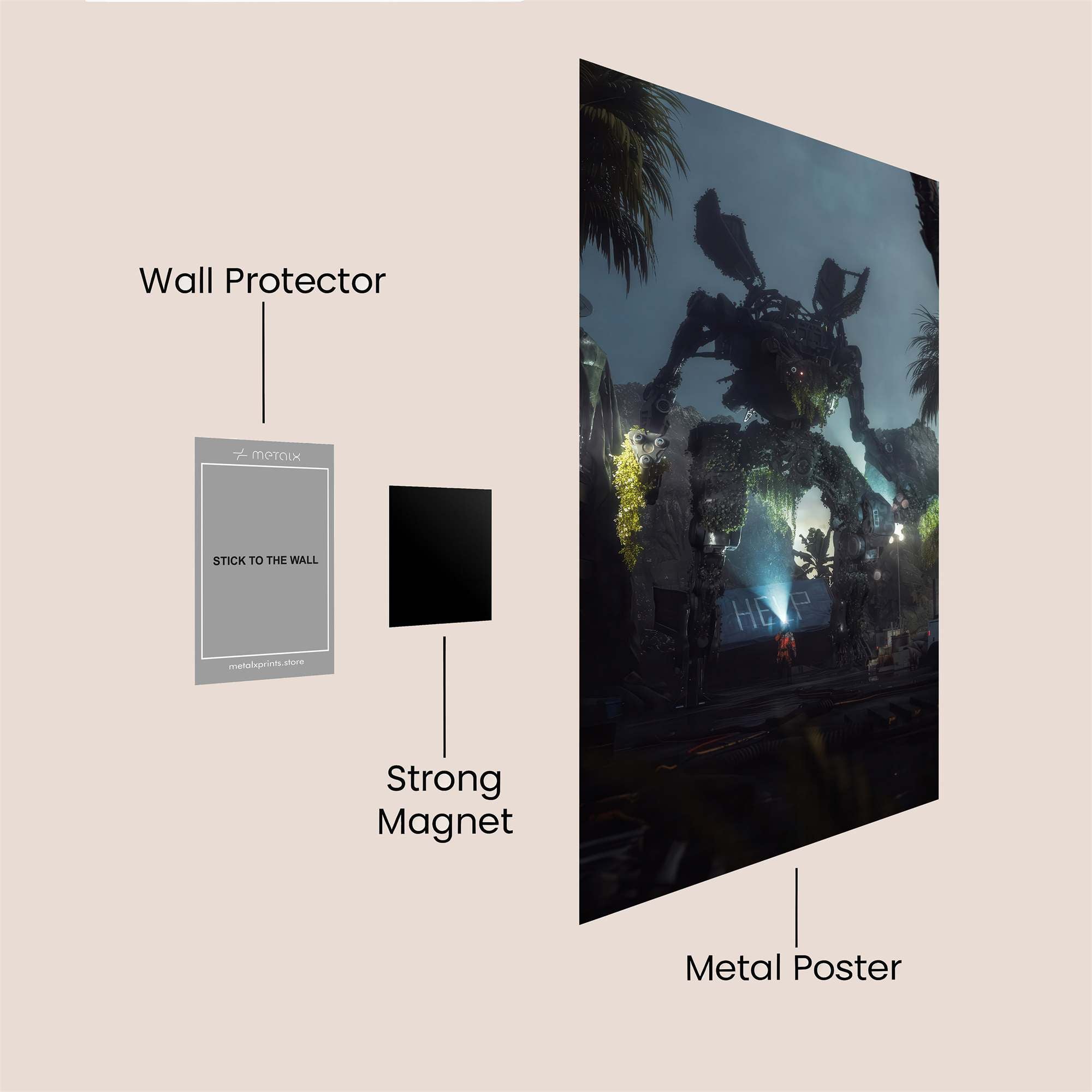 Mecha Menace Safe Wall Magnetic / M