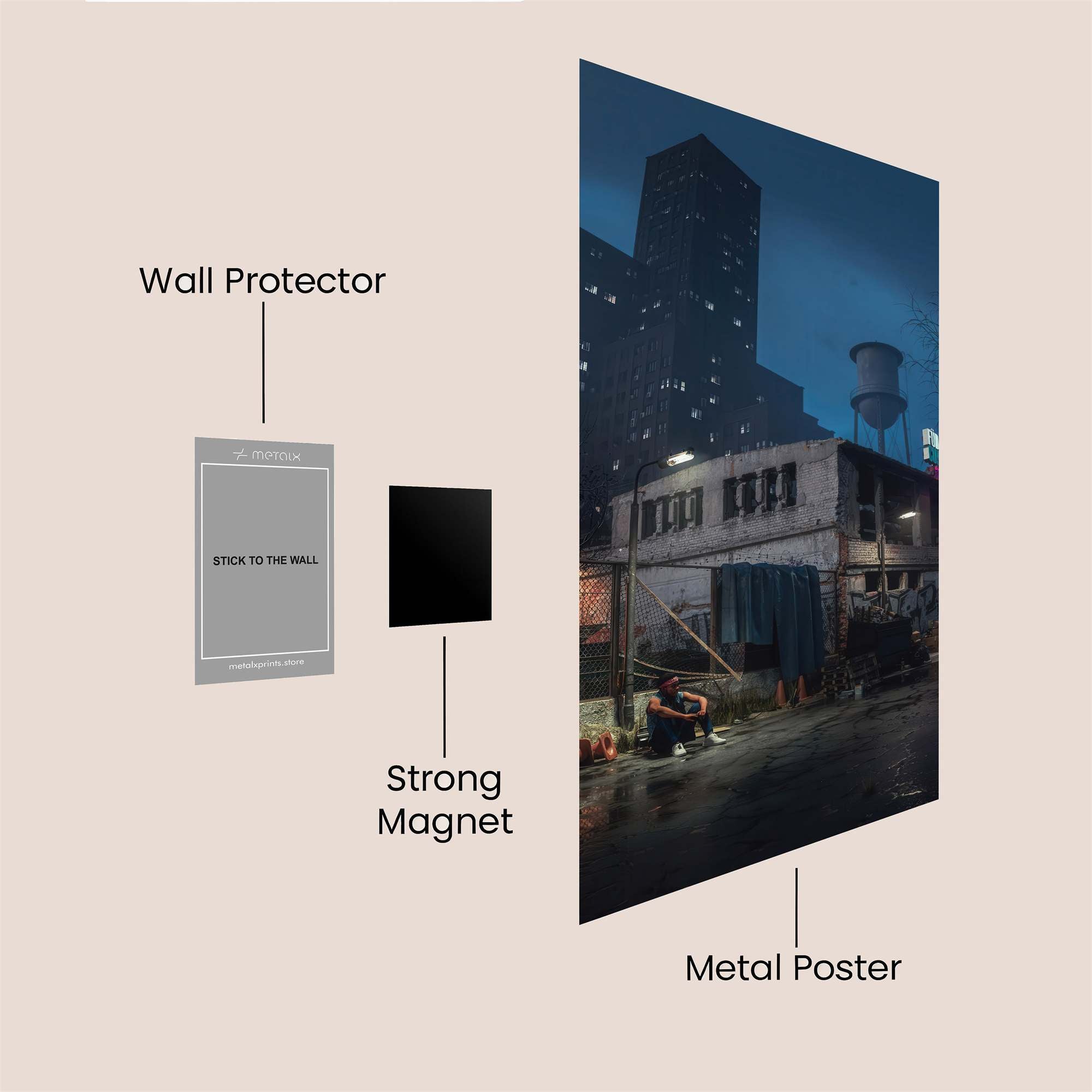 Urban Gloom Safe Wall Magnetic / M