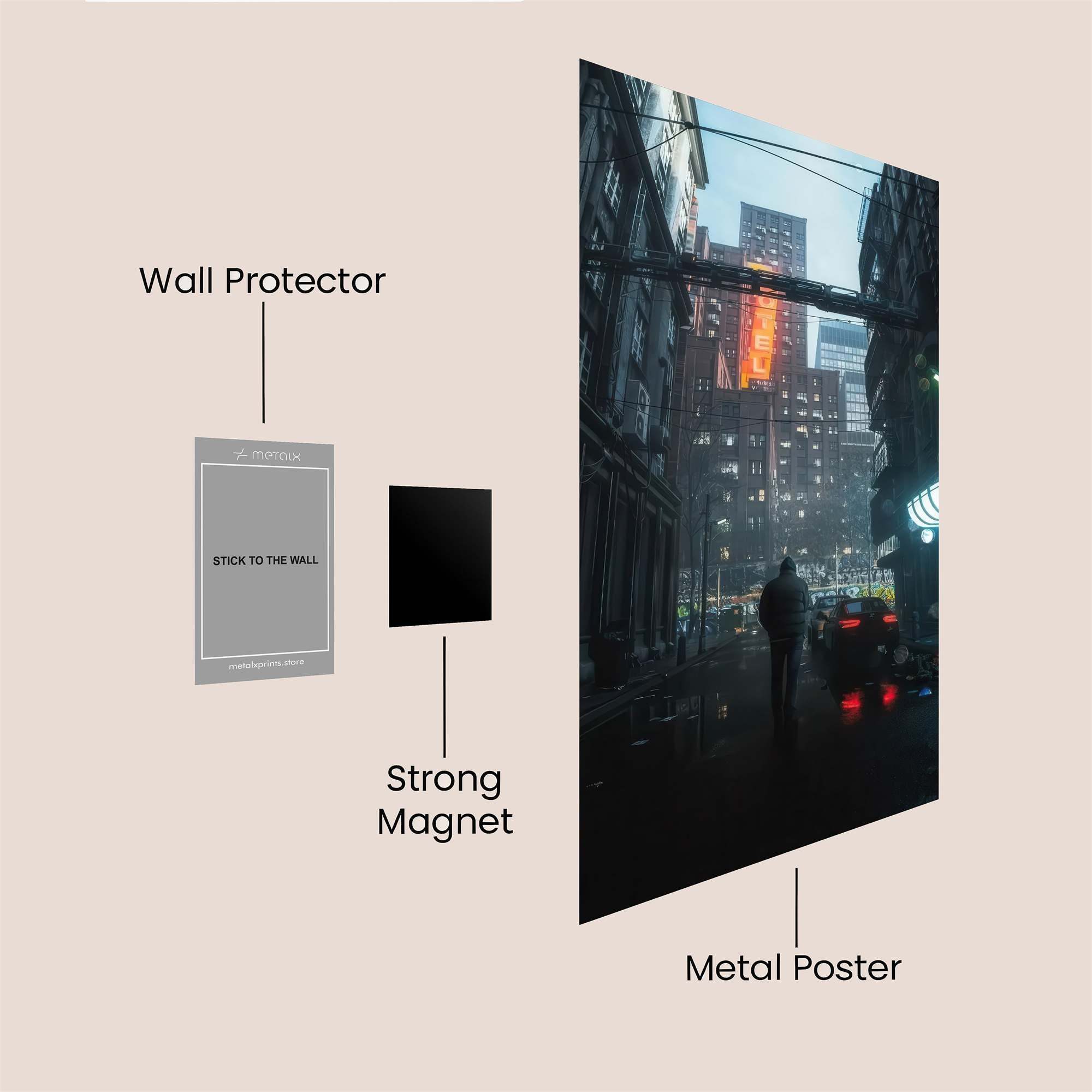 Neon Gloom Safe Wall Magnetic / M