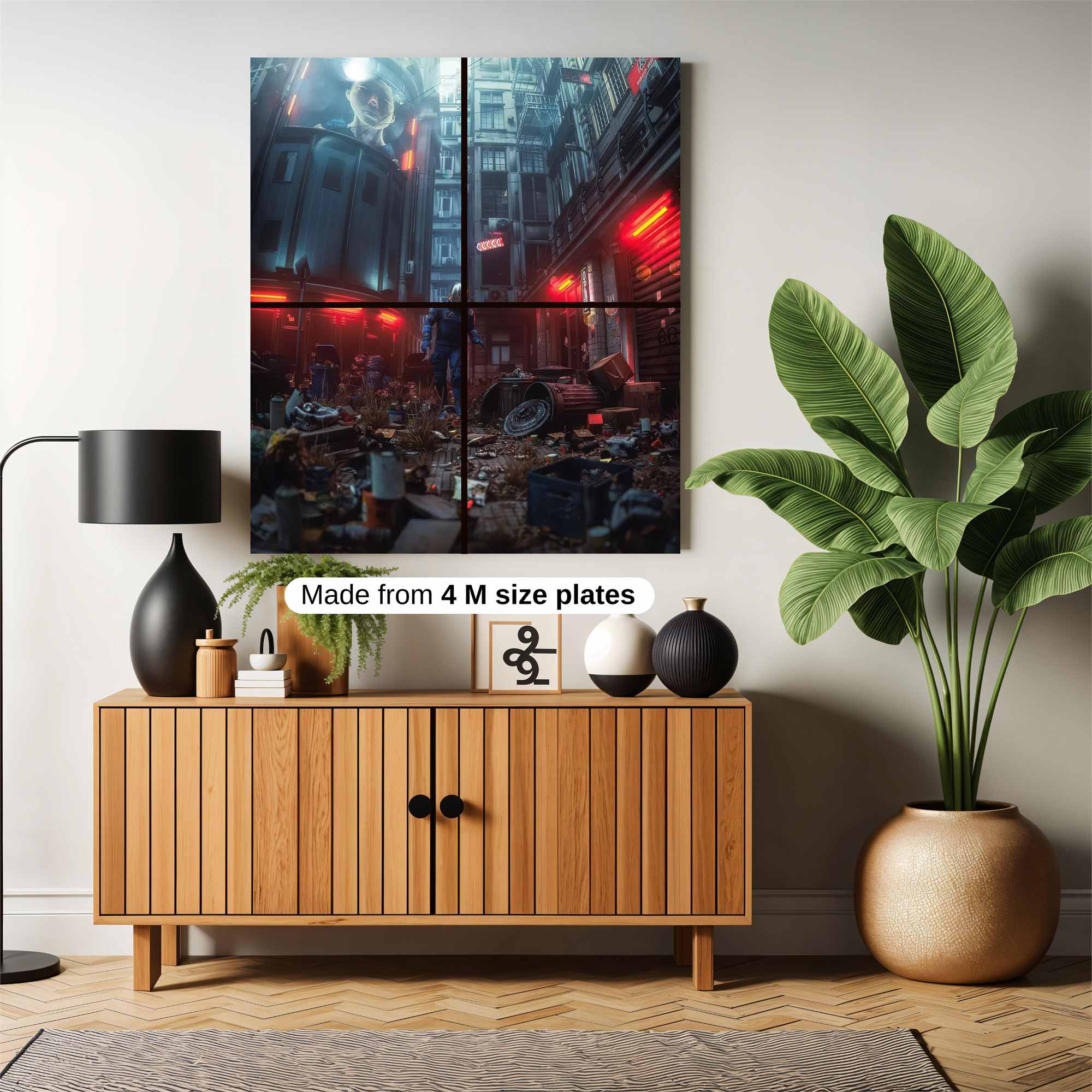 Cyberpunk Desolation Safe Wall Magnetic / M