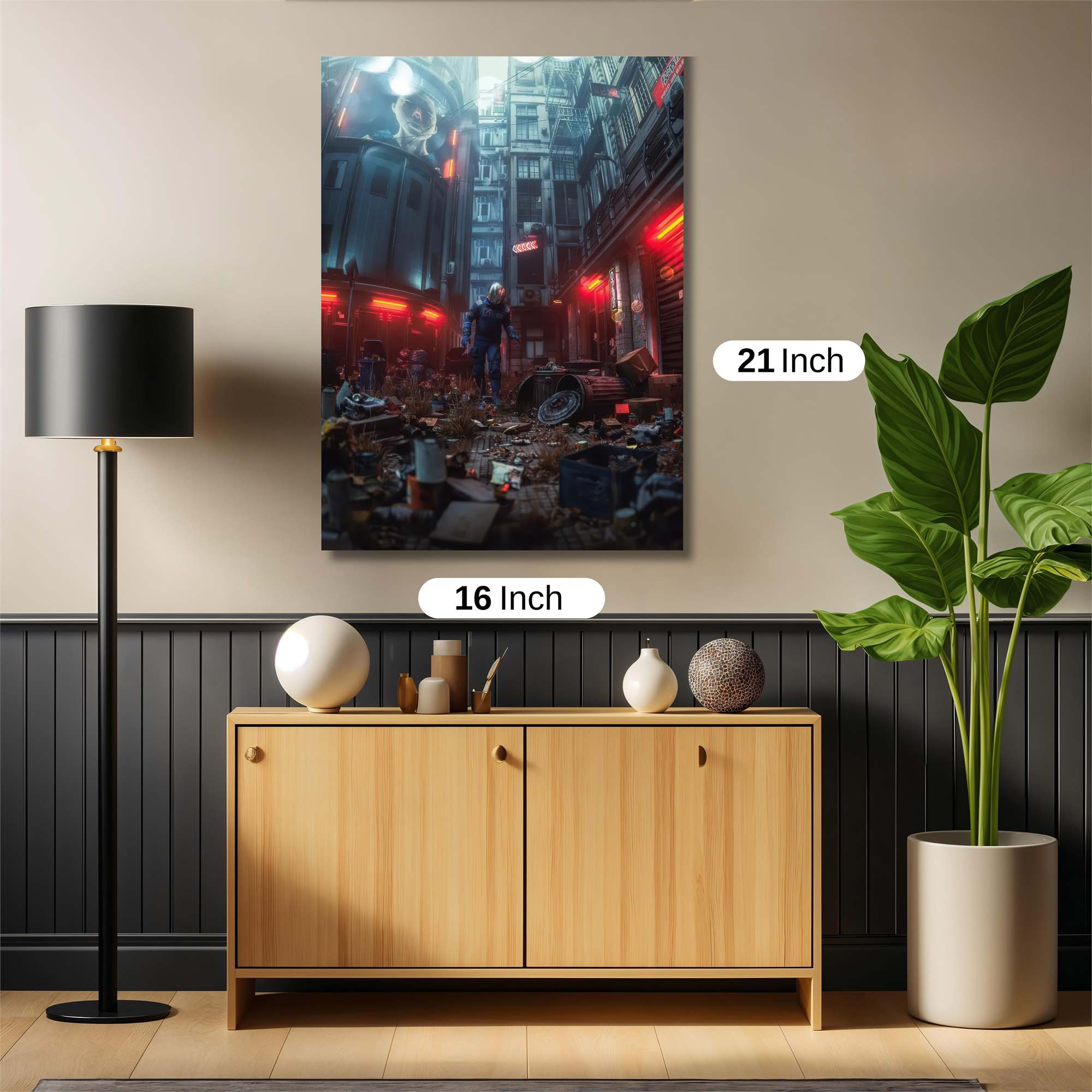 Cyberpunk Desolation Safe Wall Magnetic / M