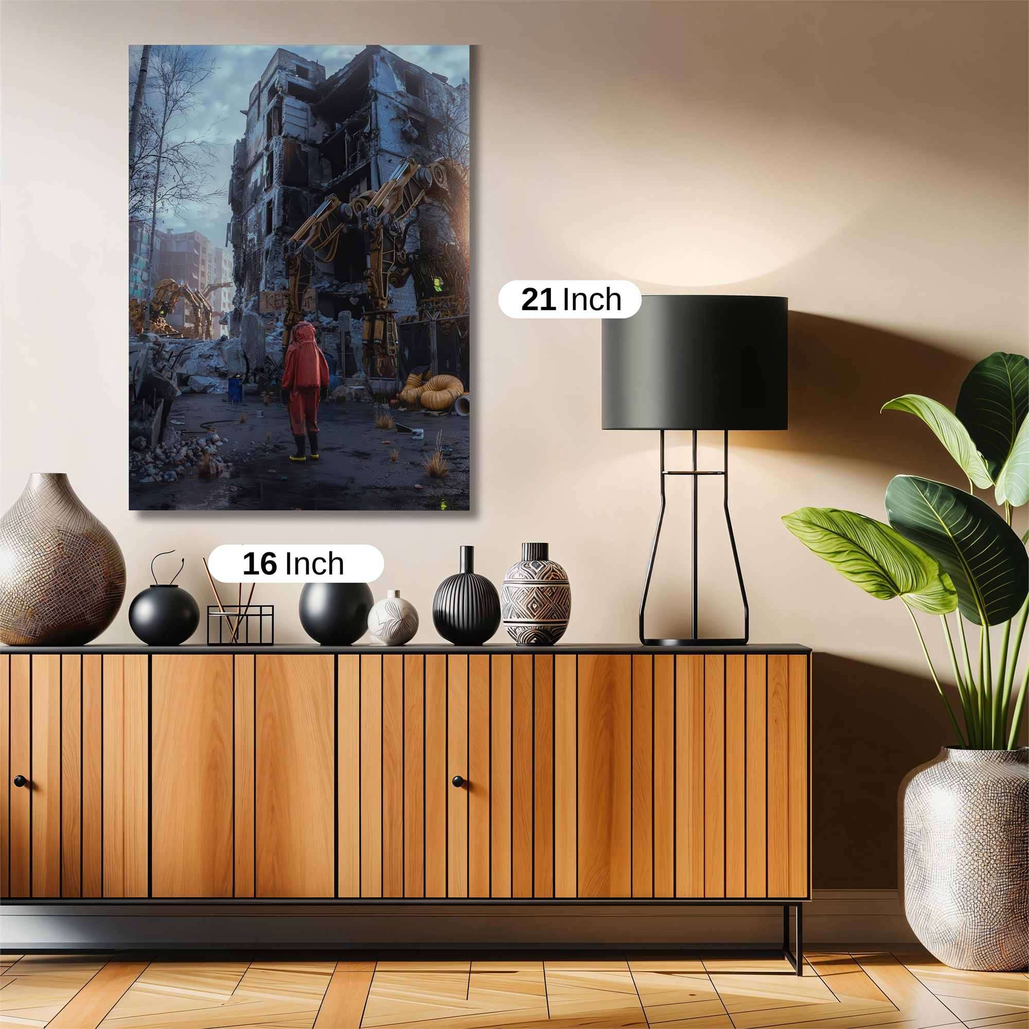 Ruins Desolation Safe Wall Magnetic / M