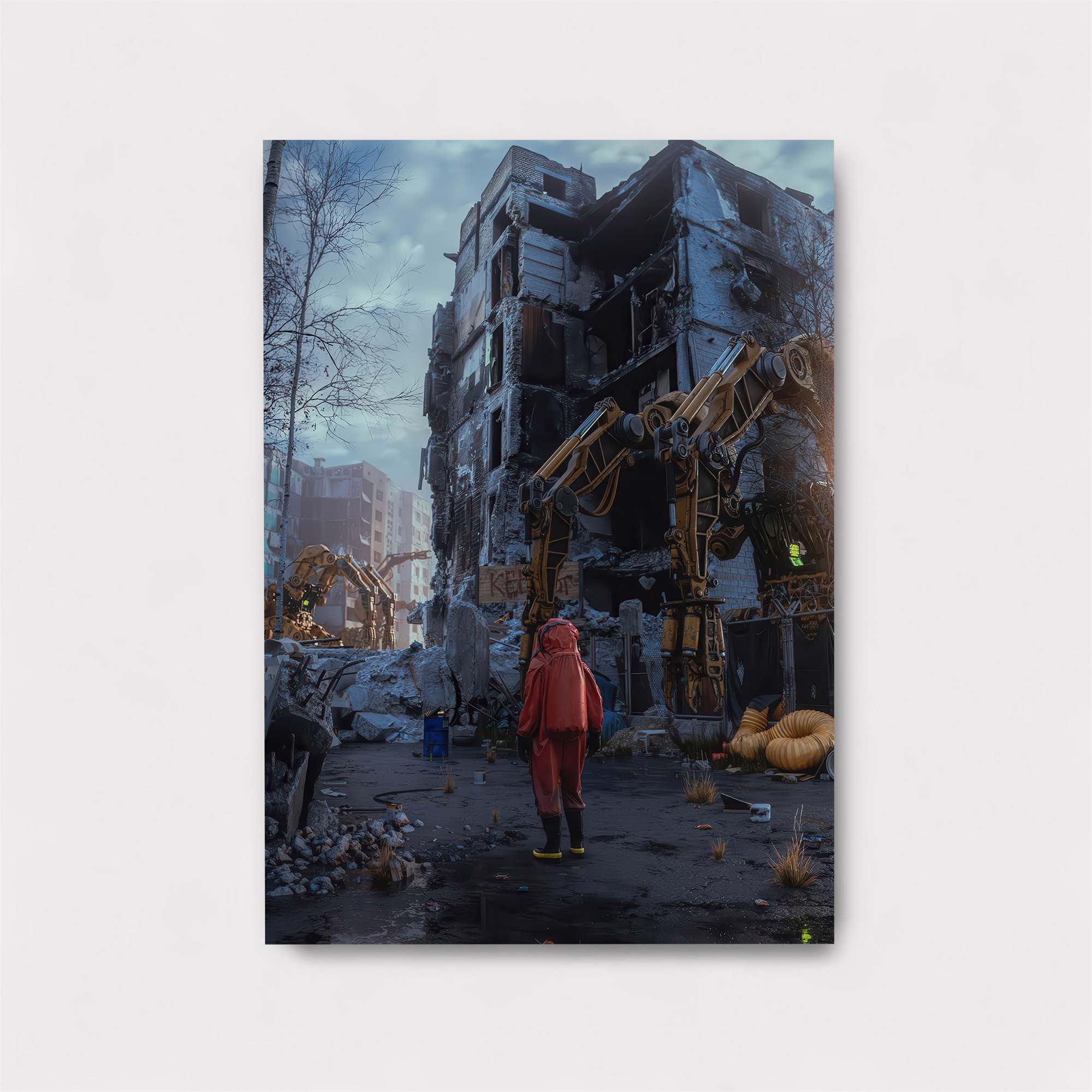 Ruins Desolation Safe Wall Magnetic / M