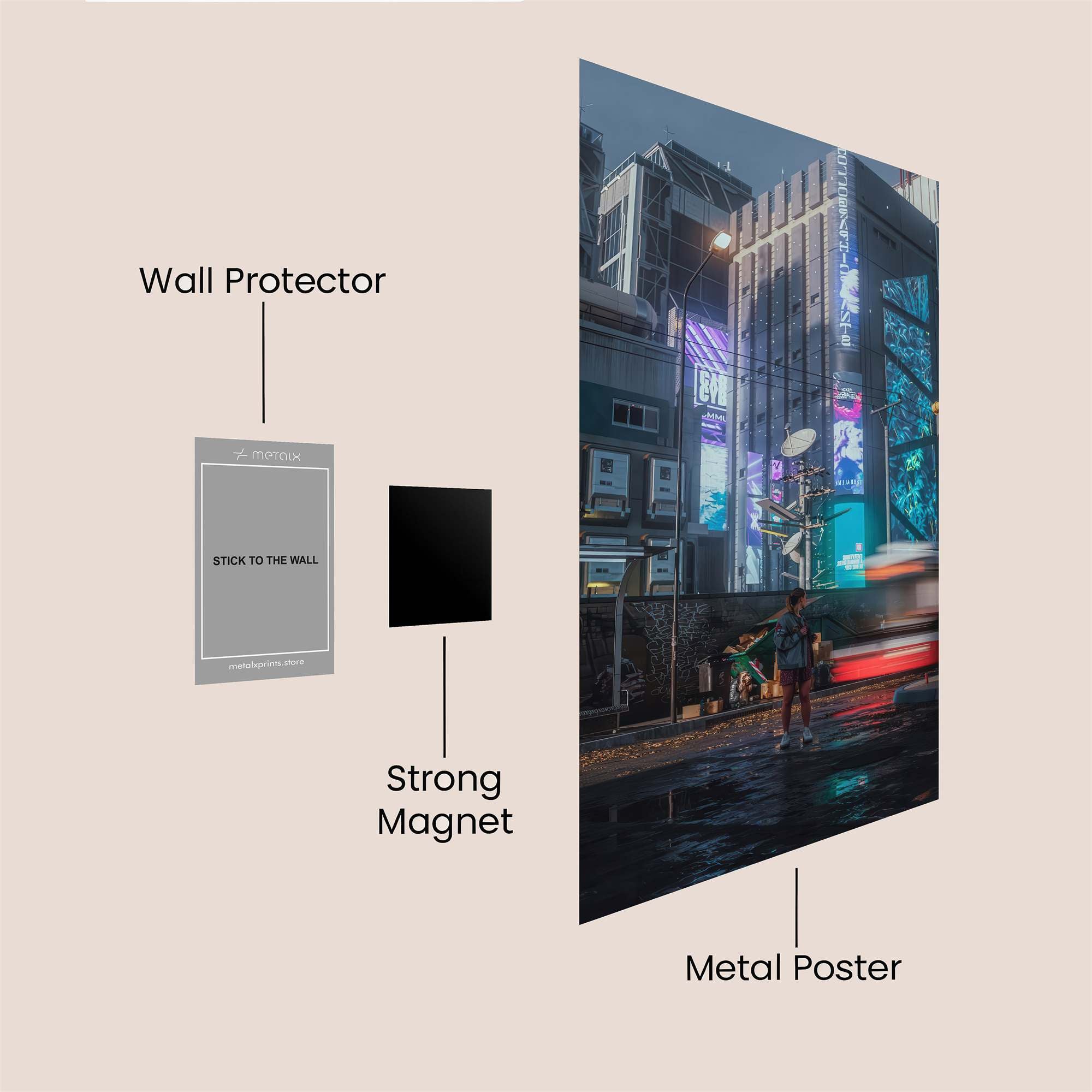 Cyberpunk Dream Safe Wall Magnetic / M