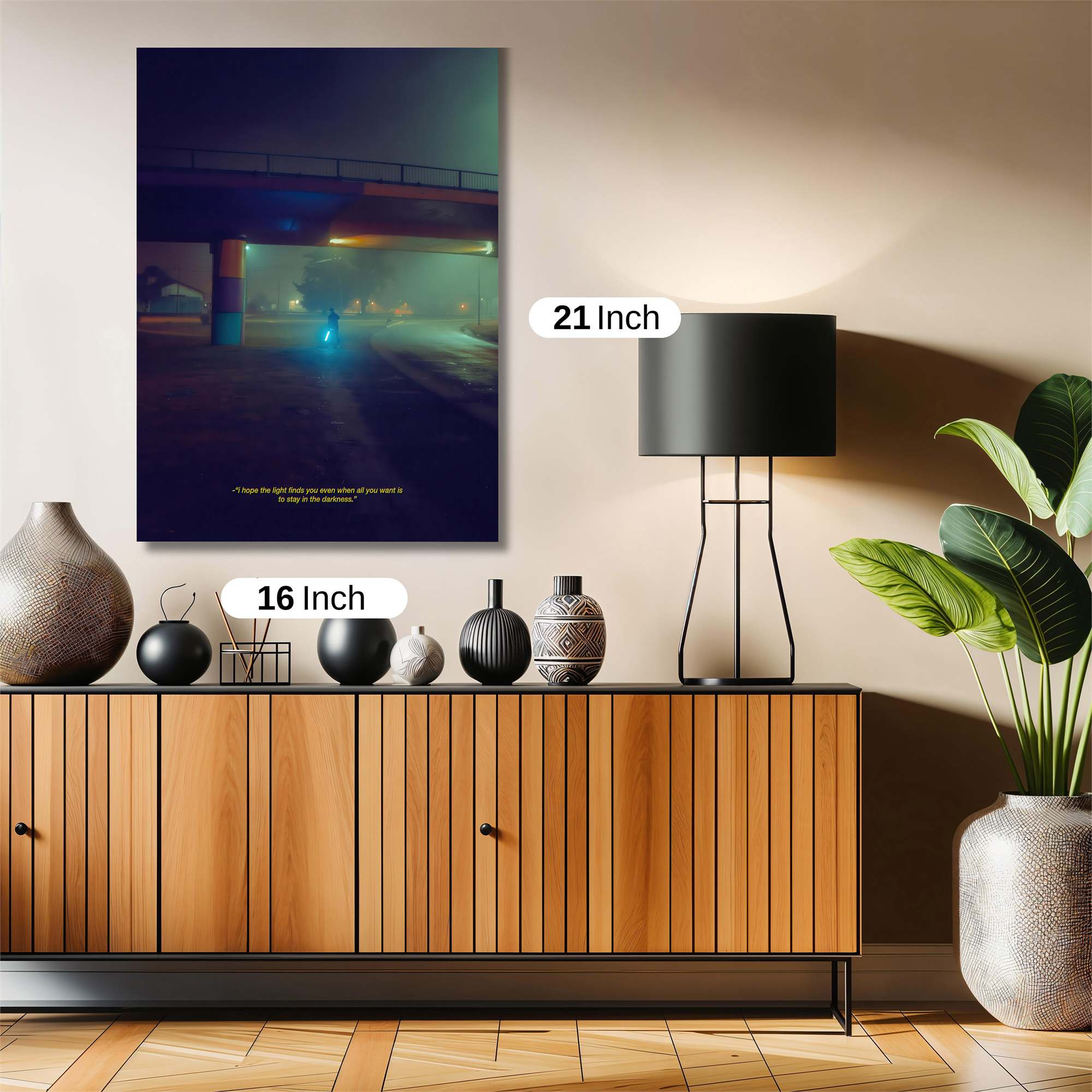 Neon Solitude Safe Wall Magnetic / M