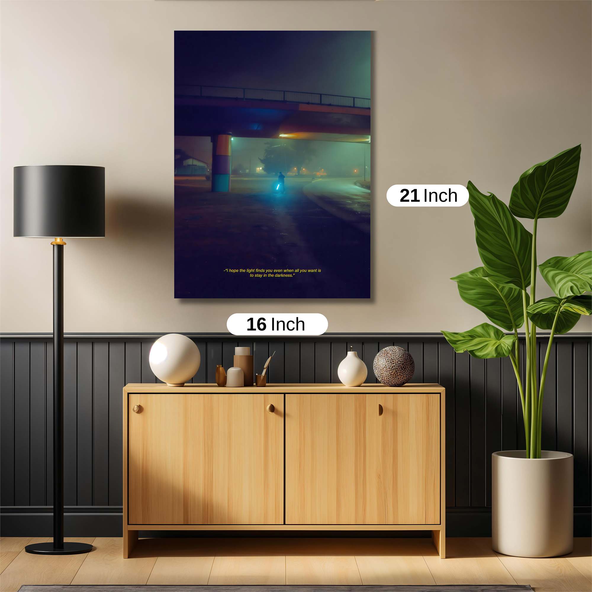 Neon Solitude Safe Wall Magnetic / M