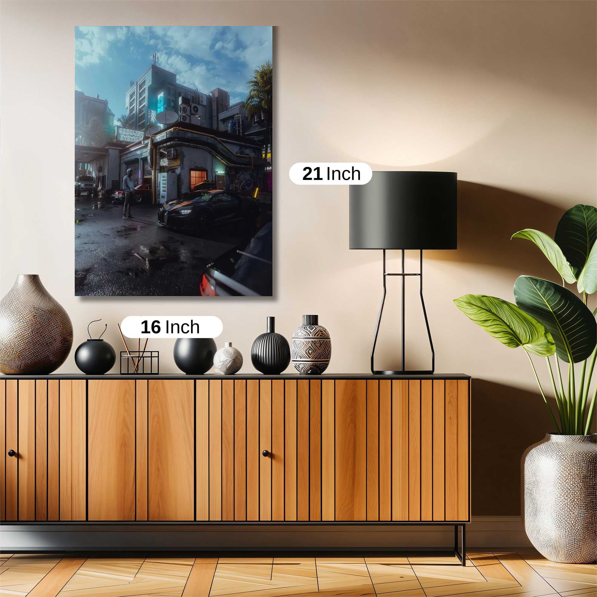 Cyberpunk Dusk Safe Wall Magnetic / M