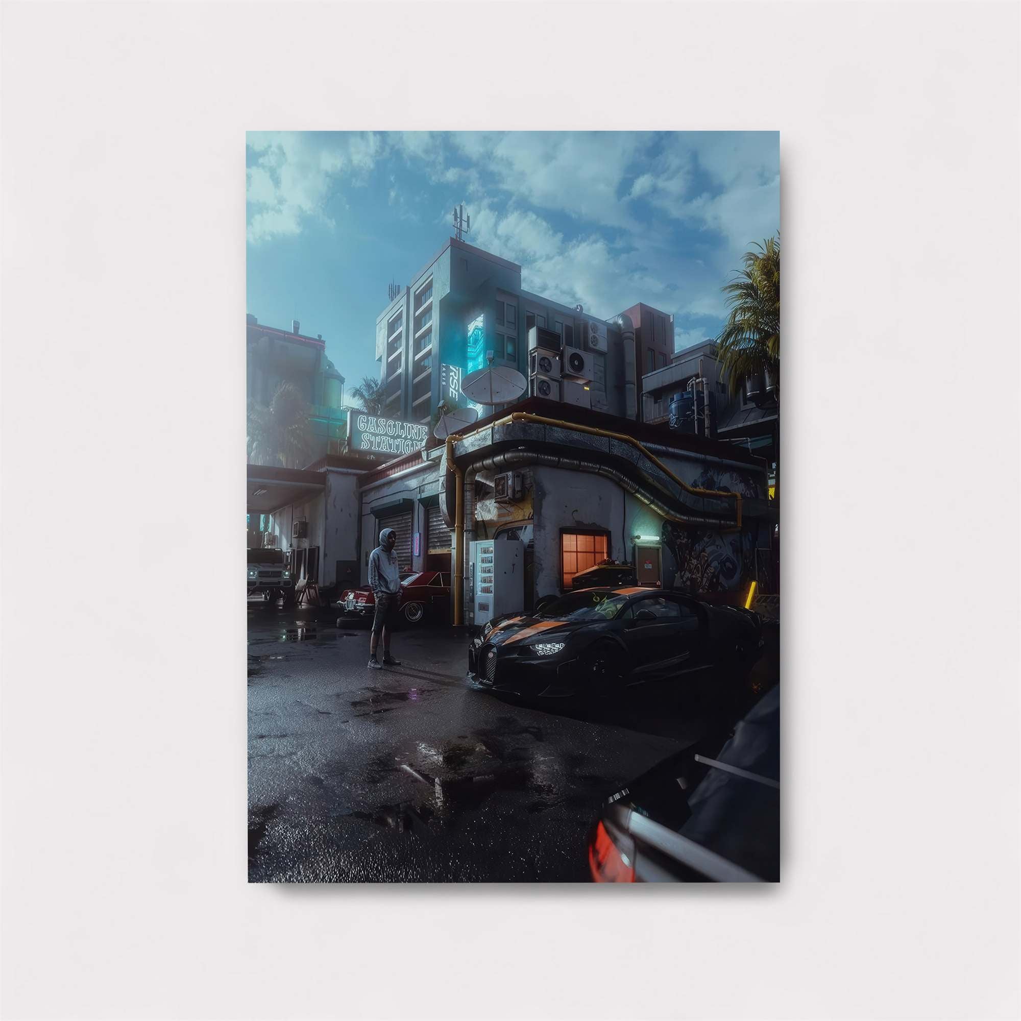 Cyberpunk Dusk Safe Wall Magnetic / M