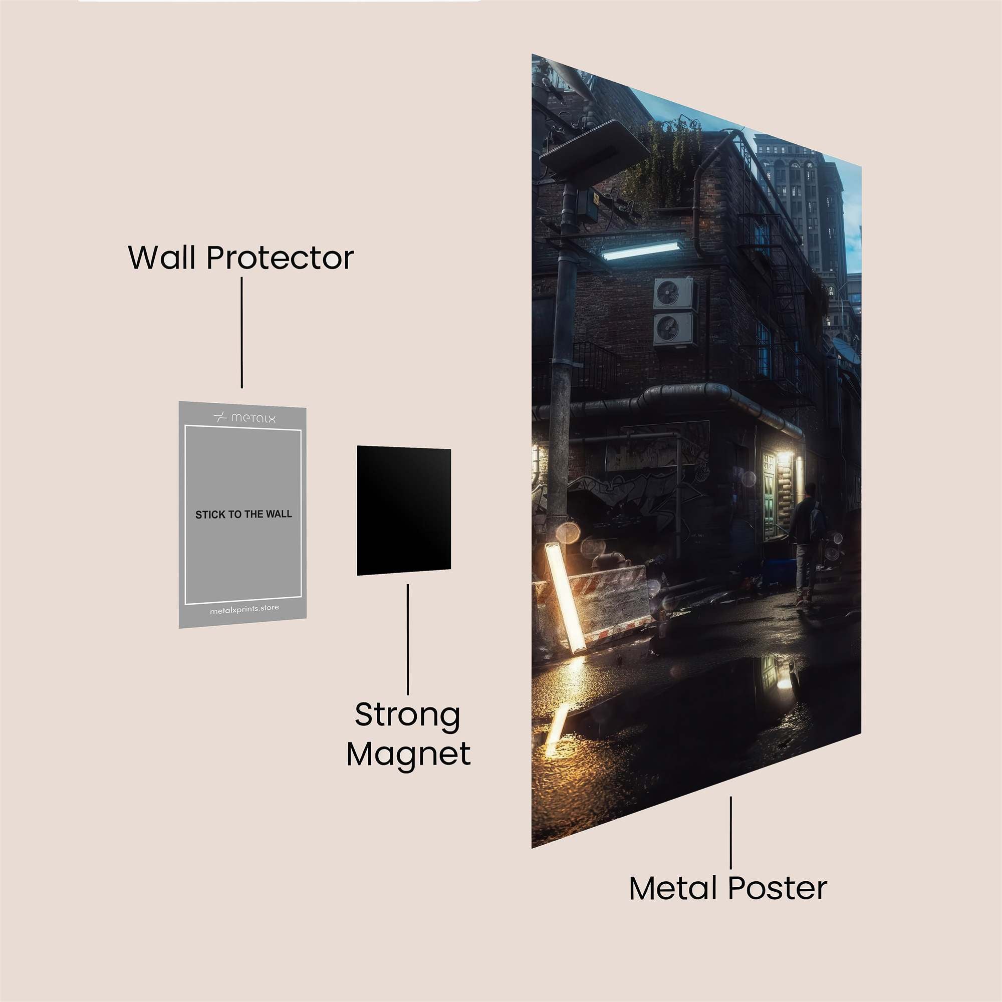 Cyberpunk Gloom Safe Wall Magnetic / M
