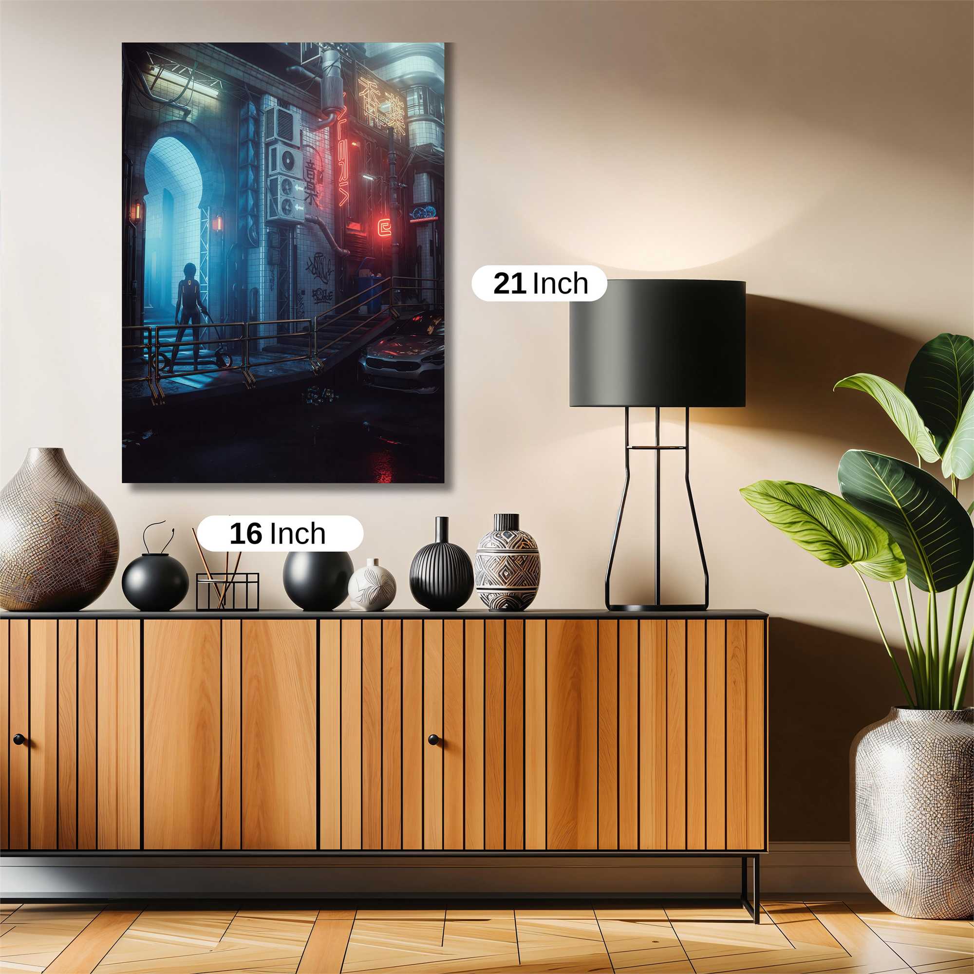 Neon Solitude Safe Wall Magnetic / M