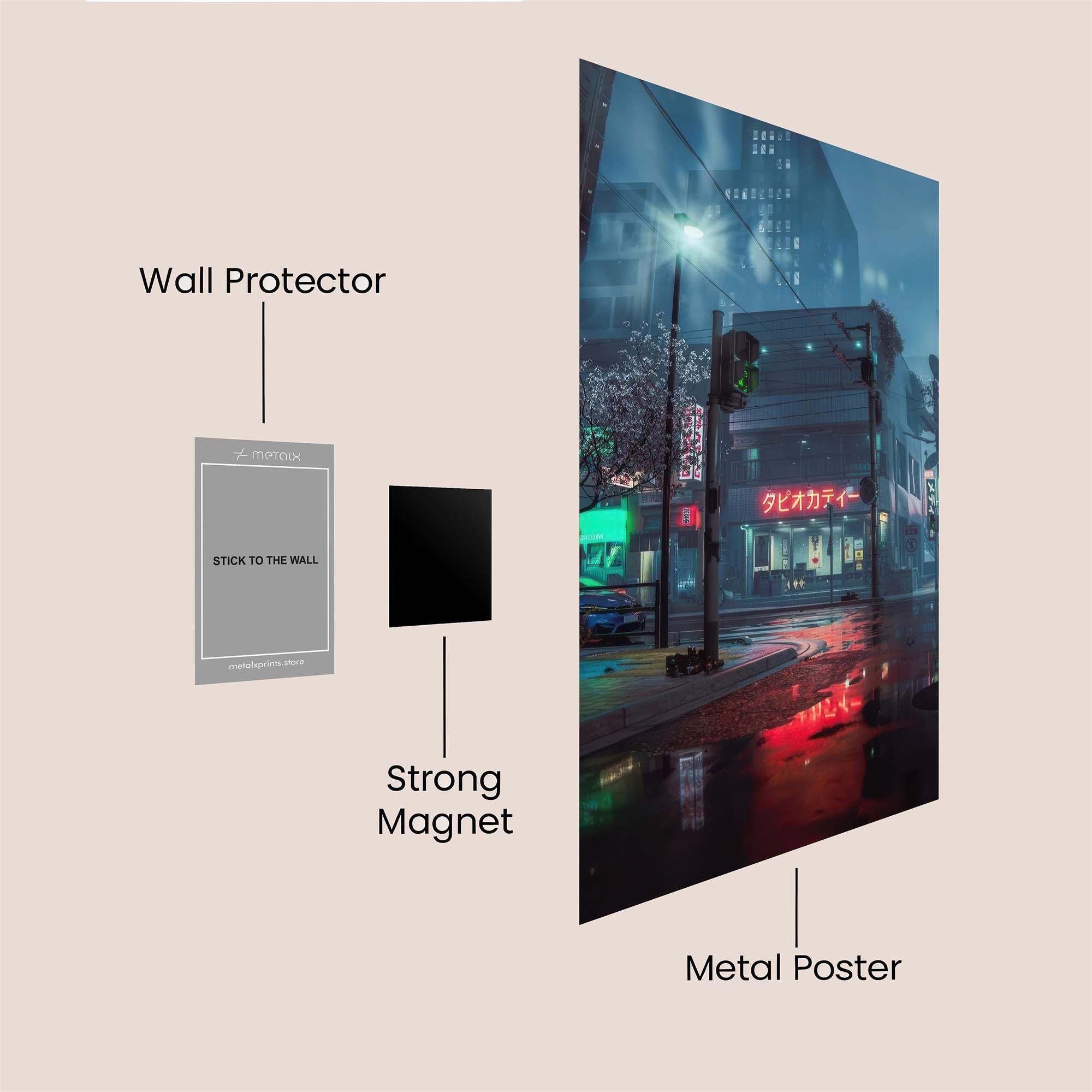 Neon Mystery Safe Wall Magnetic / M