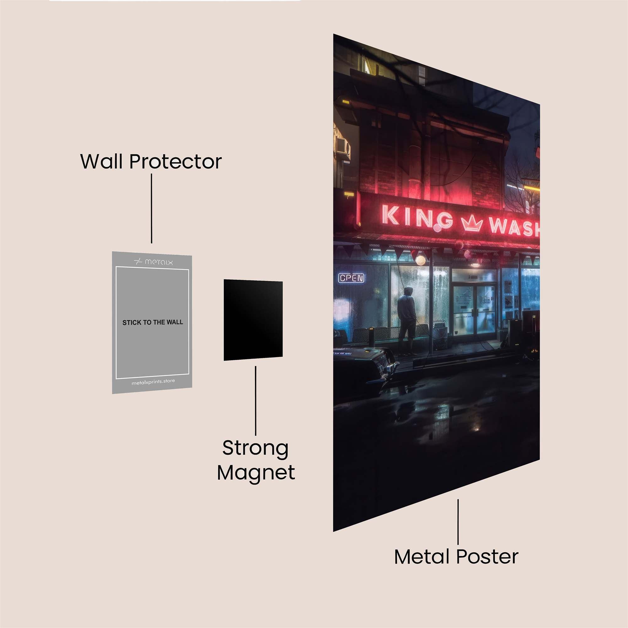 King Gloom Safe Wall Magnetic / M