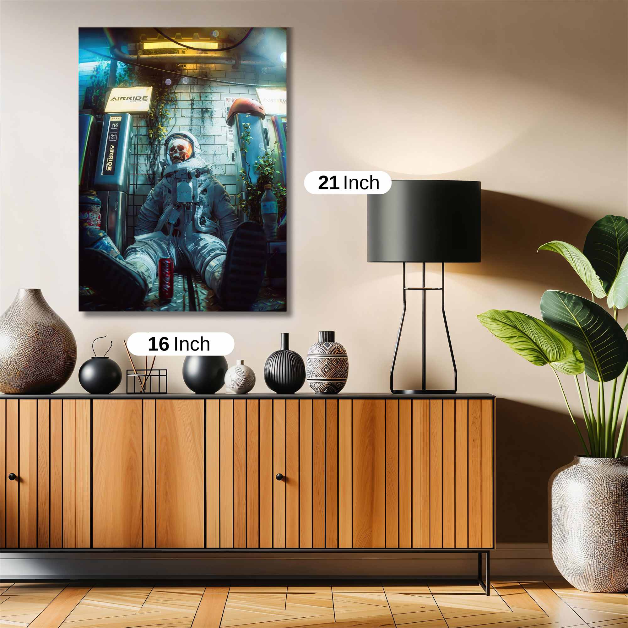 Astronaut Desolate Safe Wall Magnetic / M