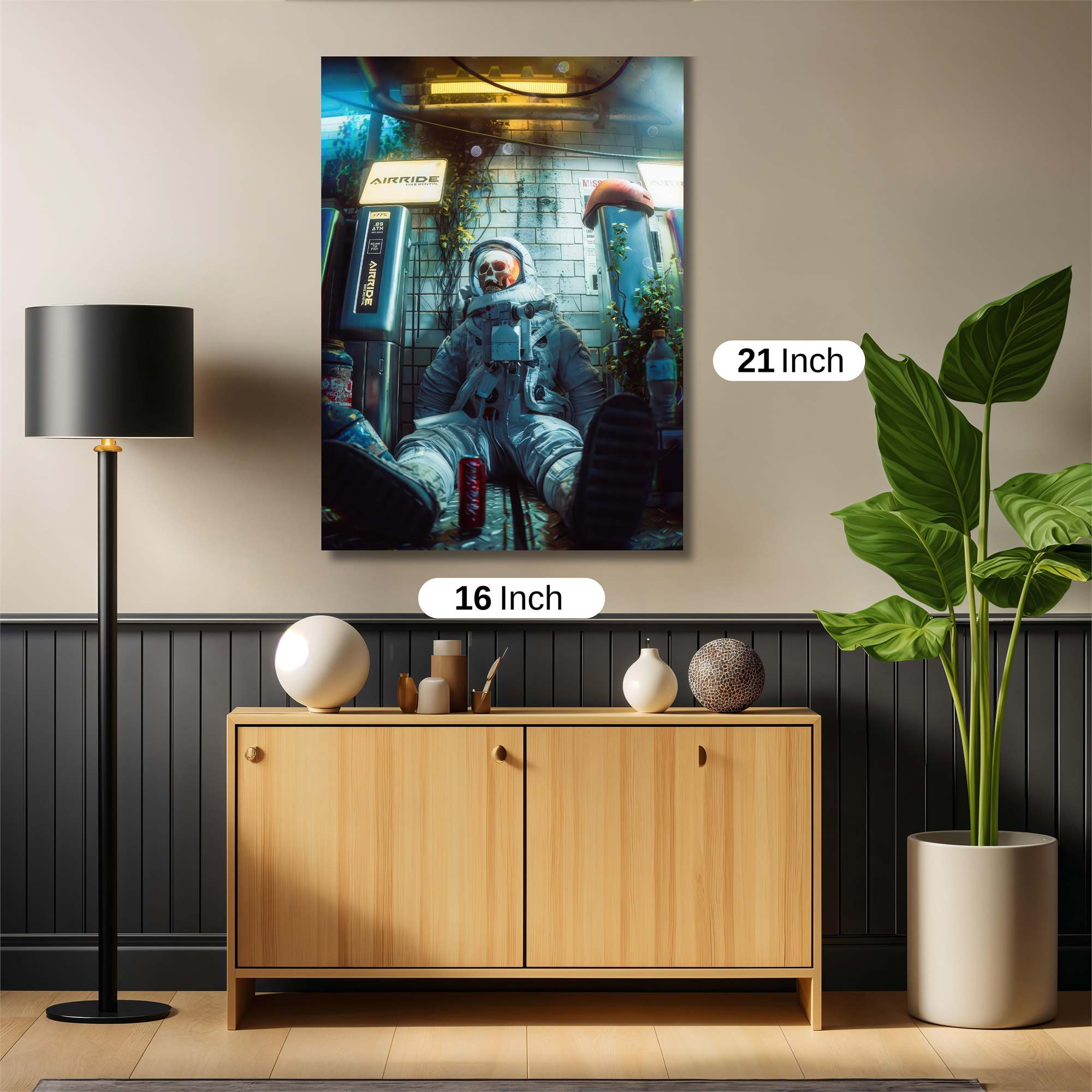 Astronaut Desolate Safe Wall Magnetic / M