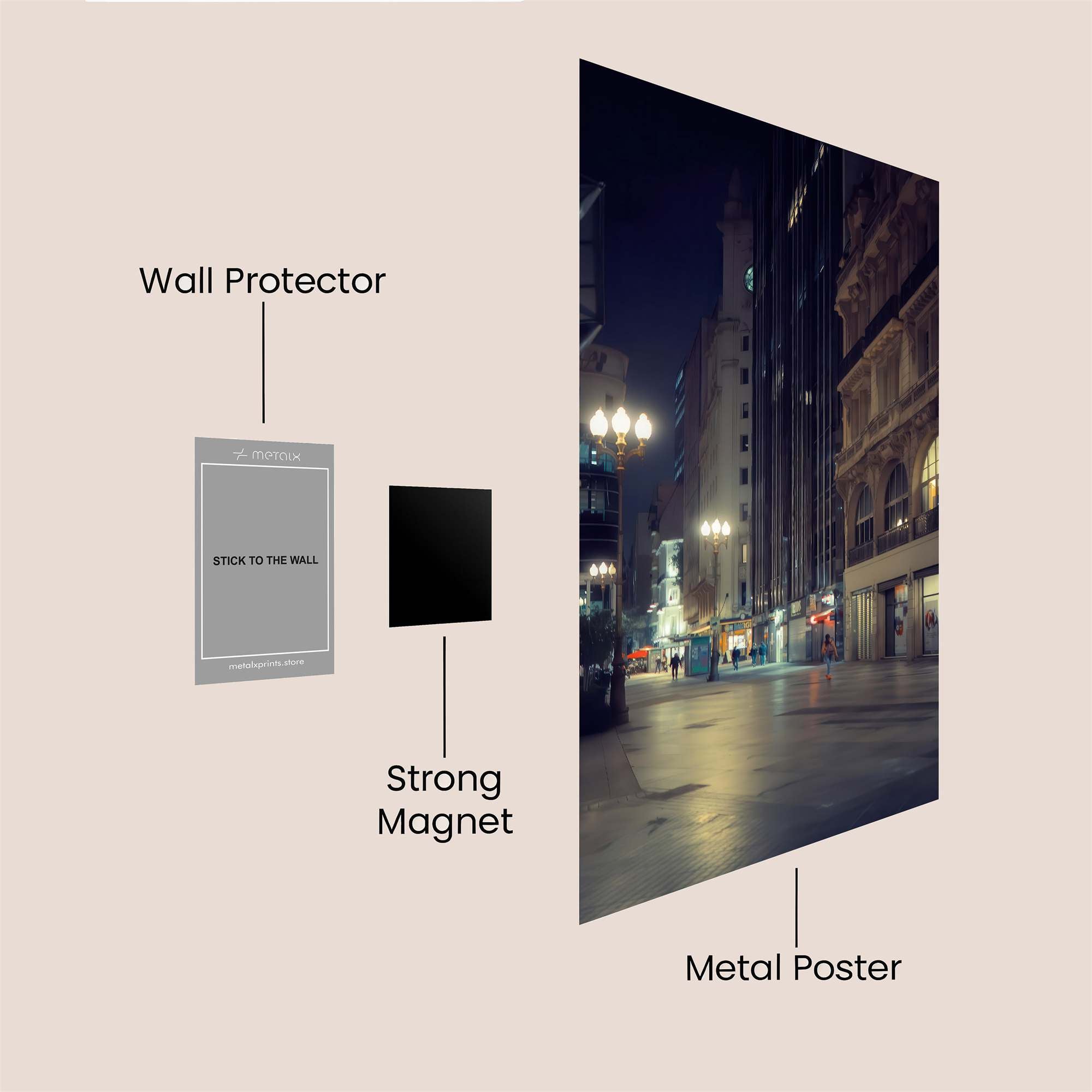 City Glow Safe Wall Magnetic / M