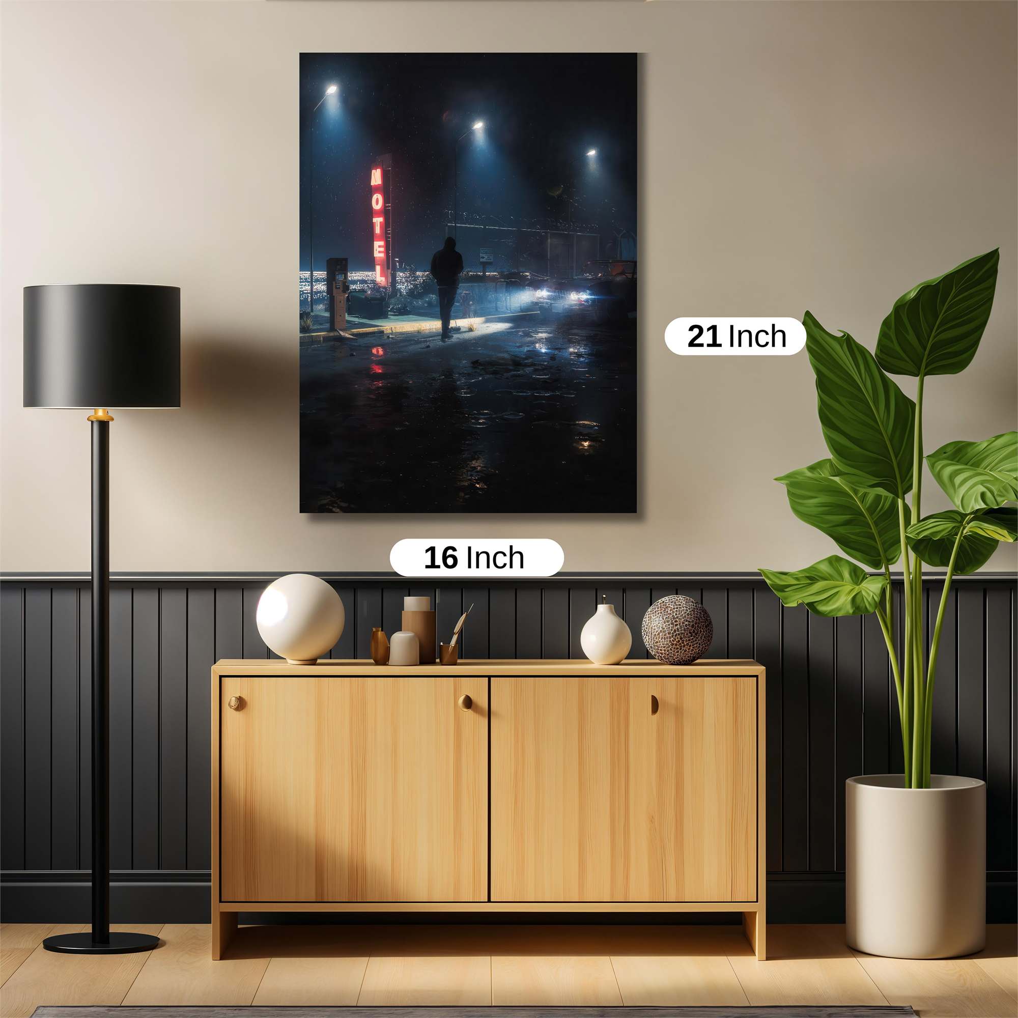 Neon Solitude Safe Wall Magnetic / M