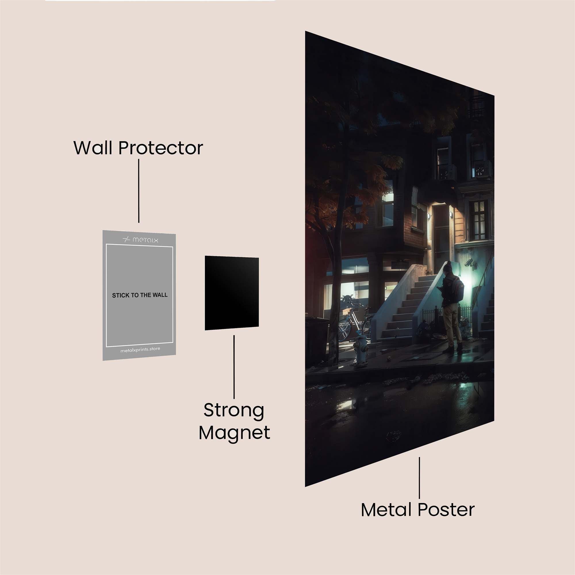 Night Mystery Safe Wall Magnetic / M