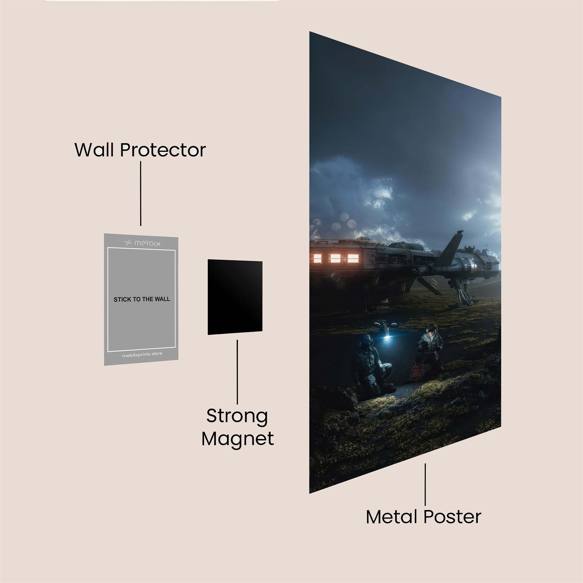 Nostromo Gloom Safe Wall Magnetic / M