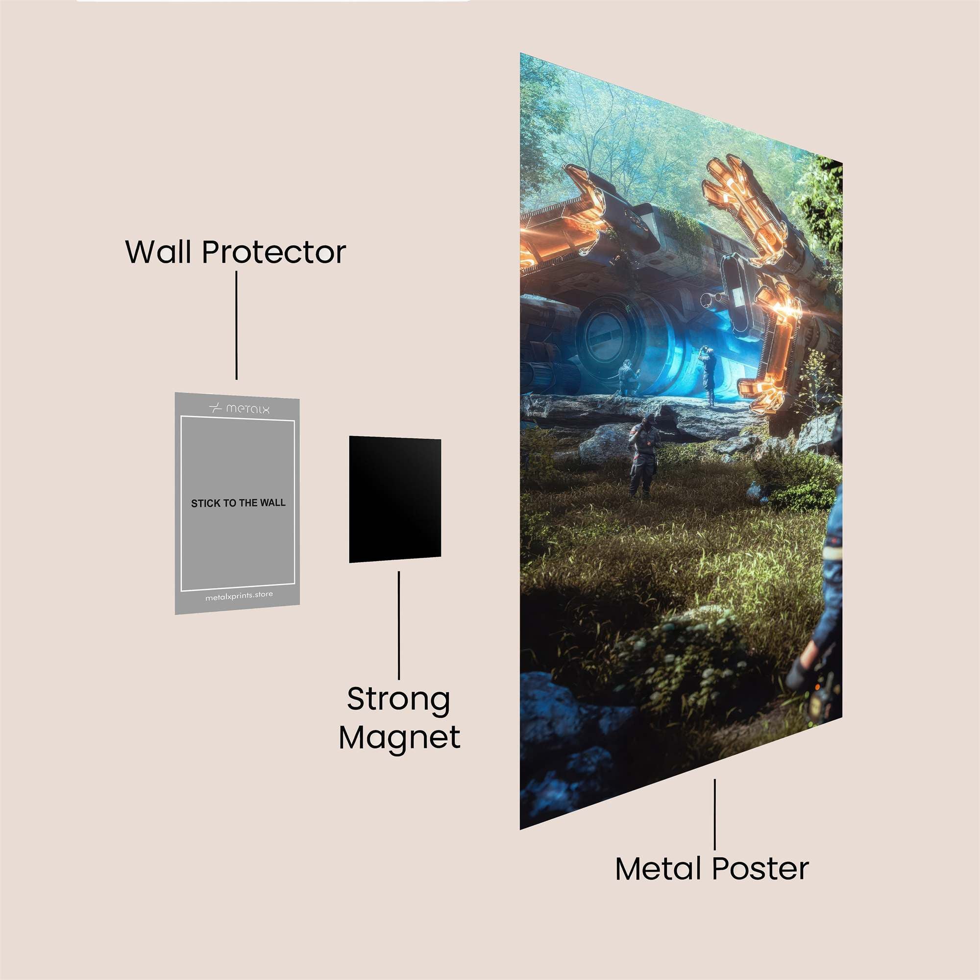 Robot Enigma Safe Wall Magnetic / M