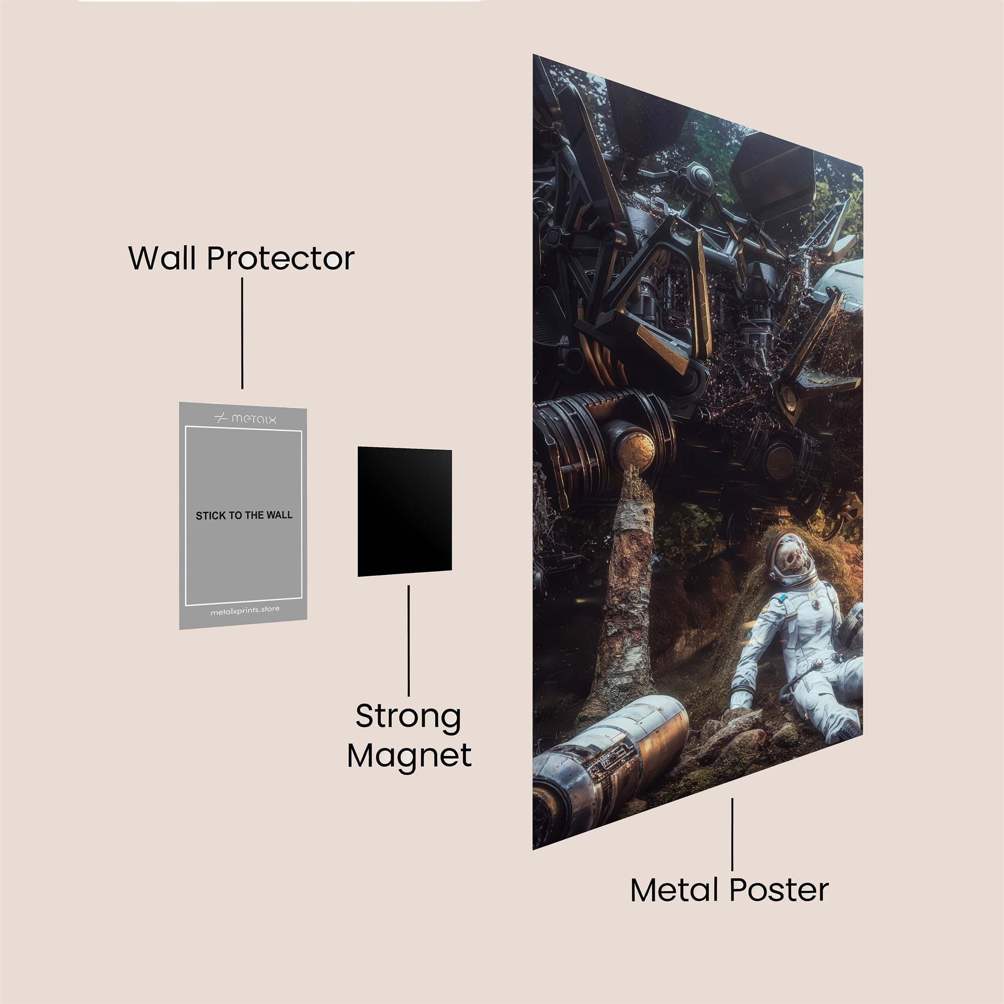 Robot Despair Safe Wall Magnetic / M