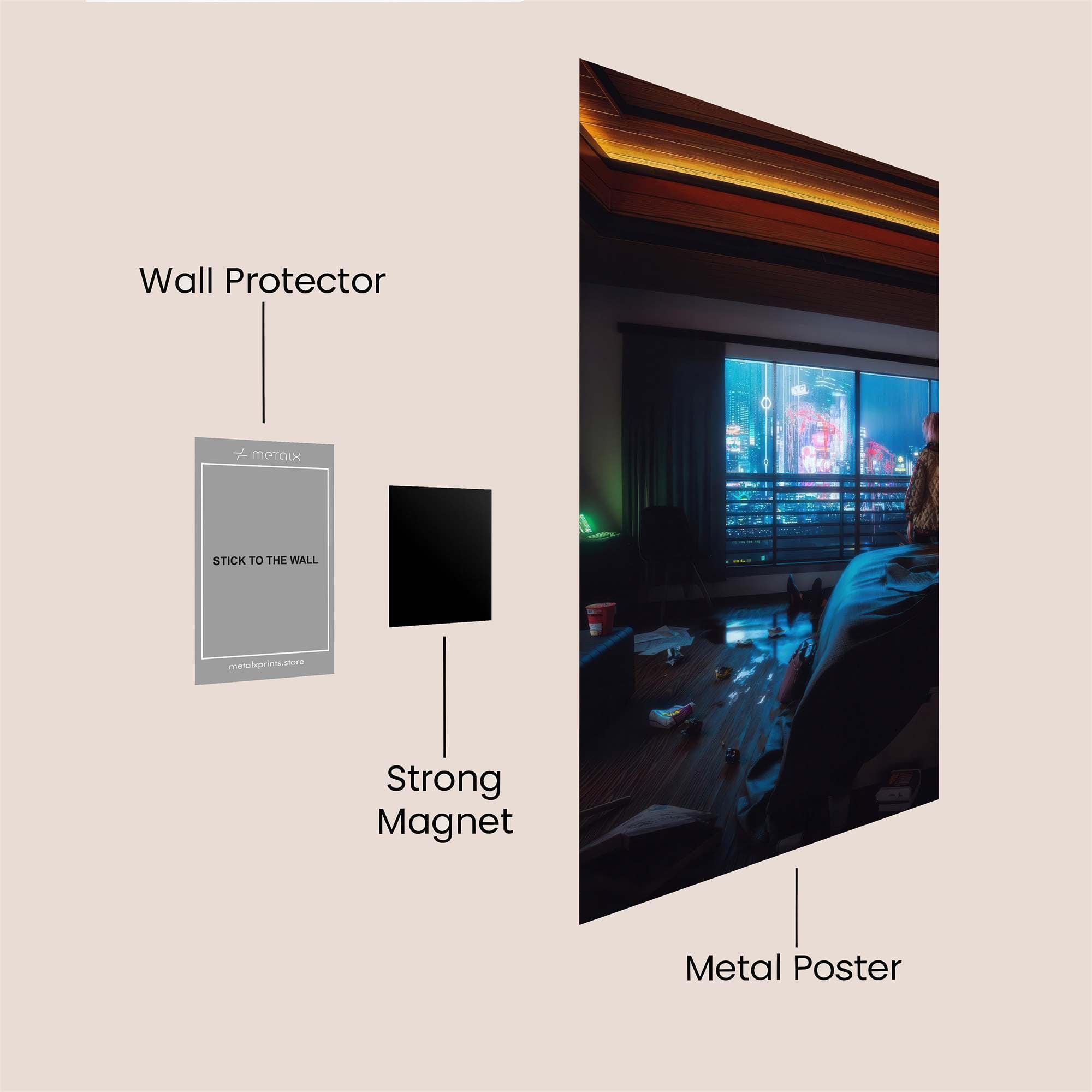 Cyber Solitude Safe Wall Magnetic / M