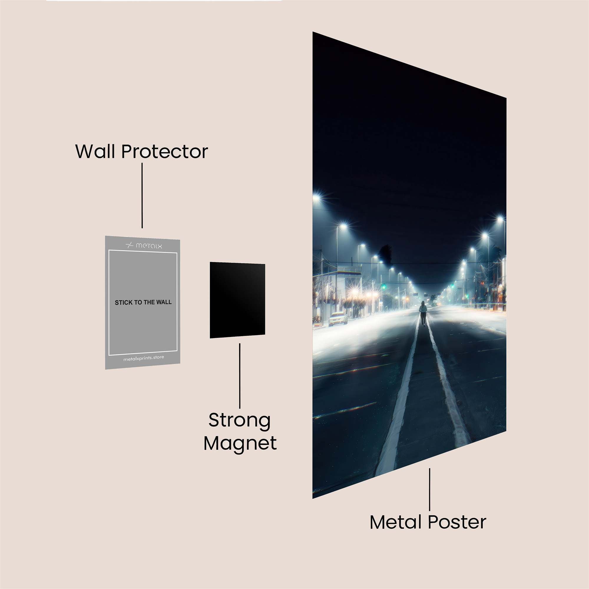 Midnight Solitude Safe Wall Magnetic / M