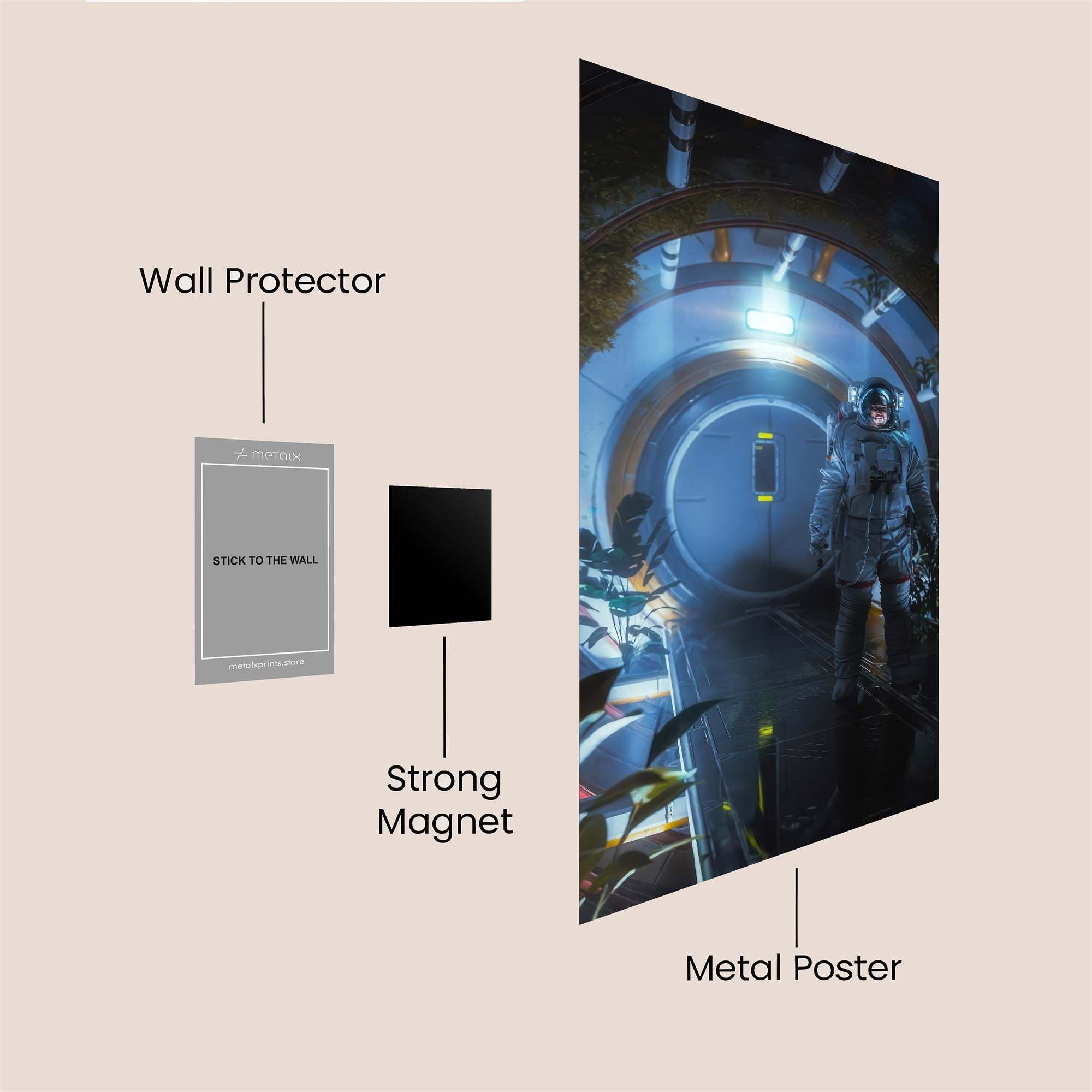 Astronaut Serene Safe Wall Magnetic / M