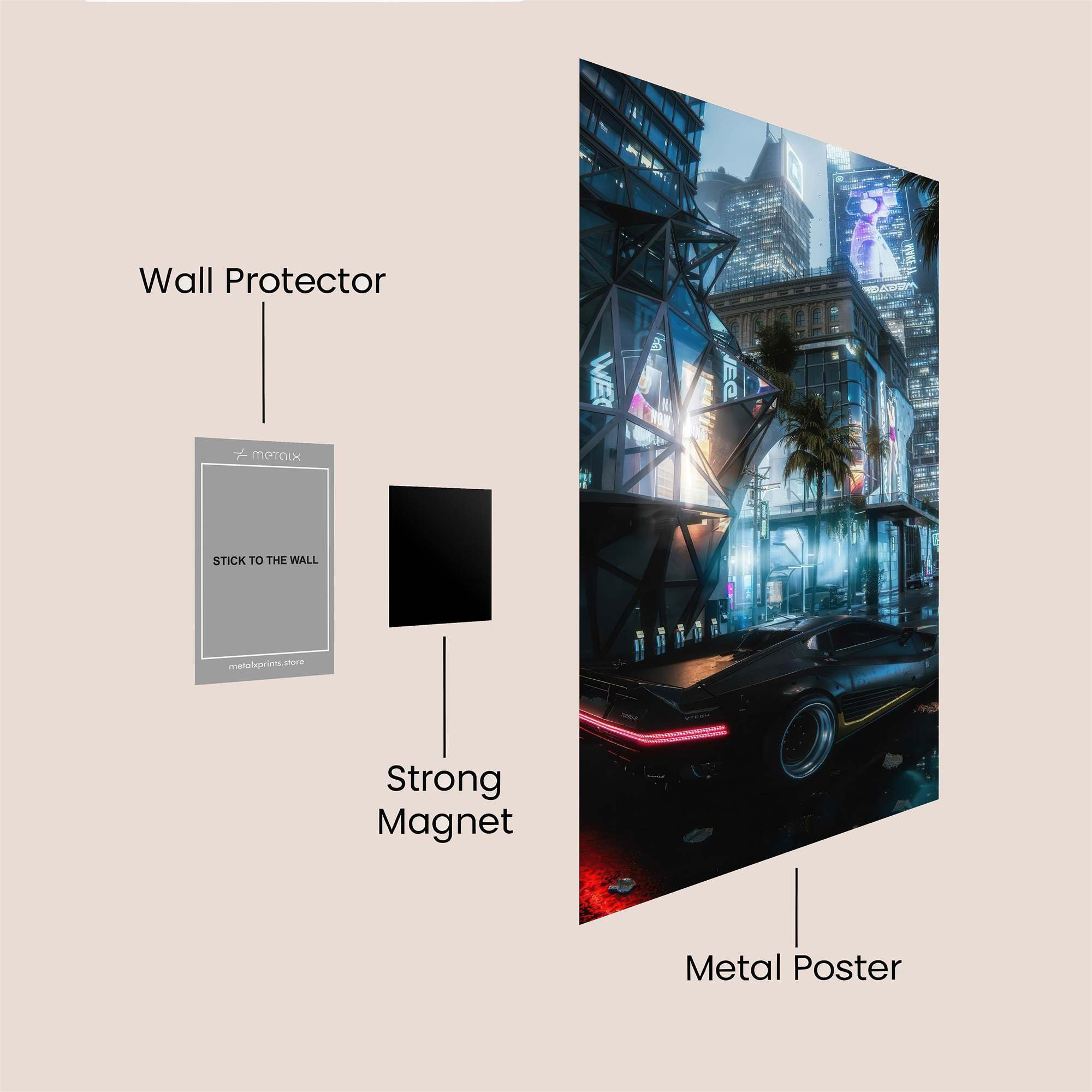 Cyberpunk Dream Safe Wall Magnetic / M