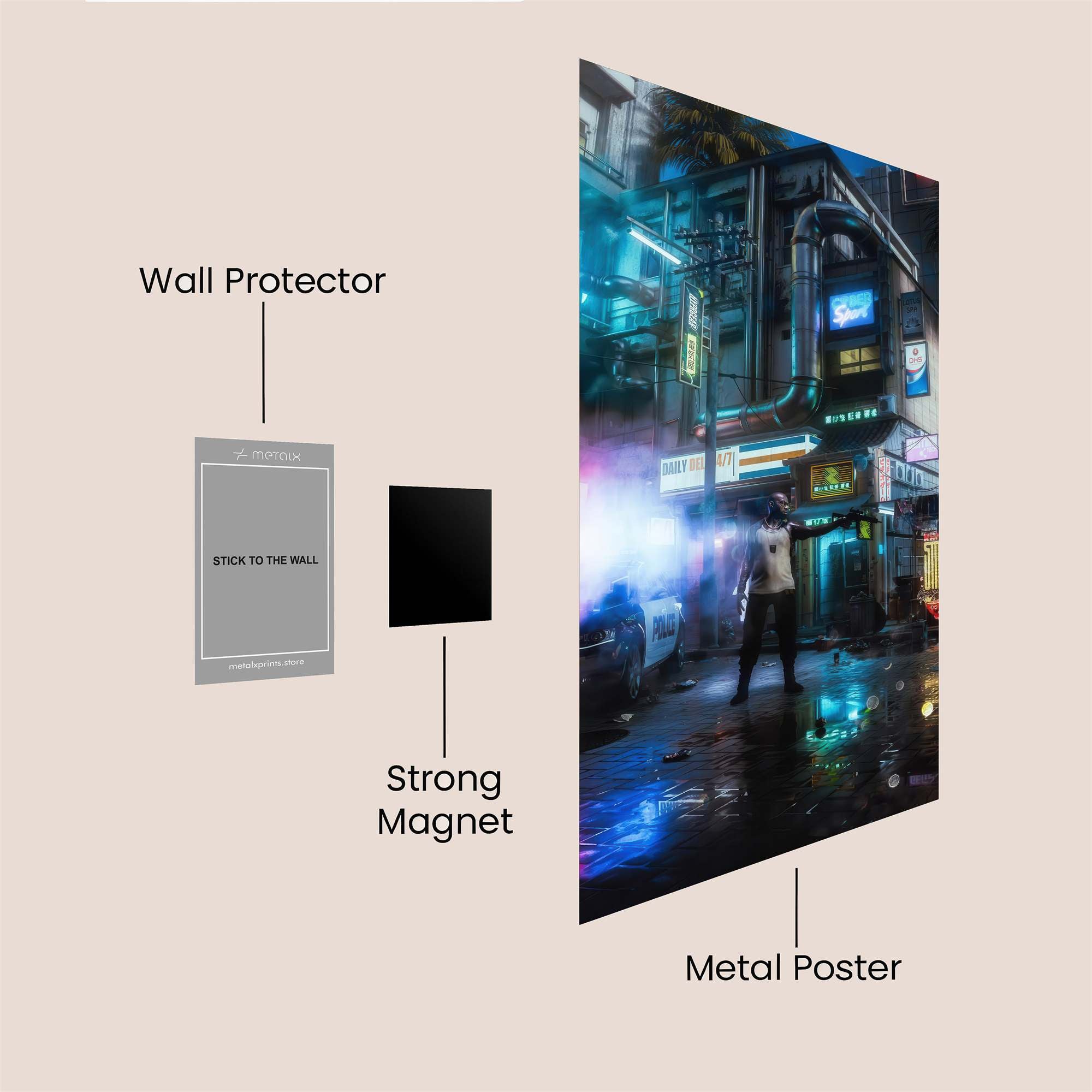Cyberpunk Chaos Safe Wall Magnetic / M