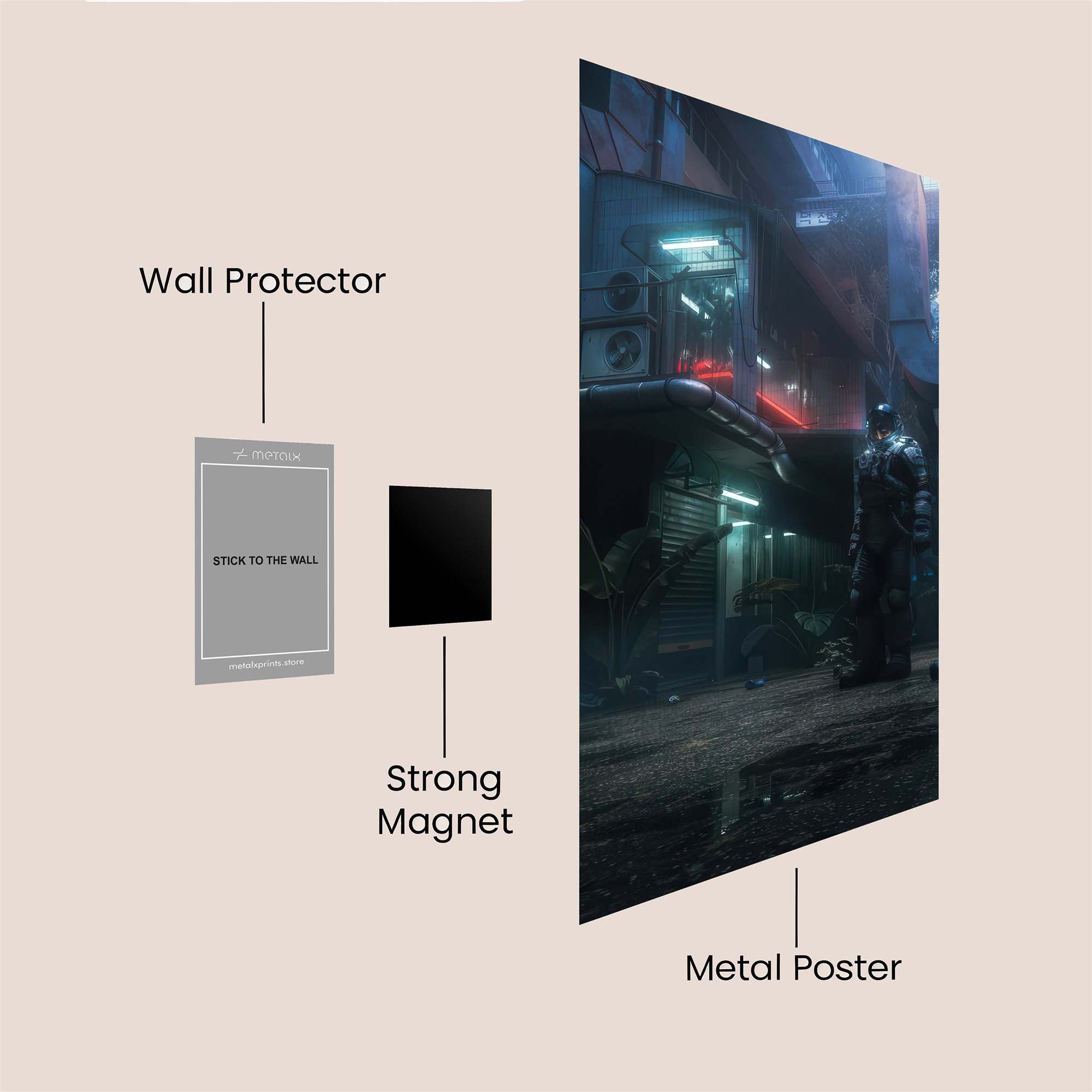 Market Serenity Safe Wall Magnetic / M