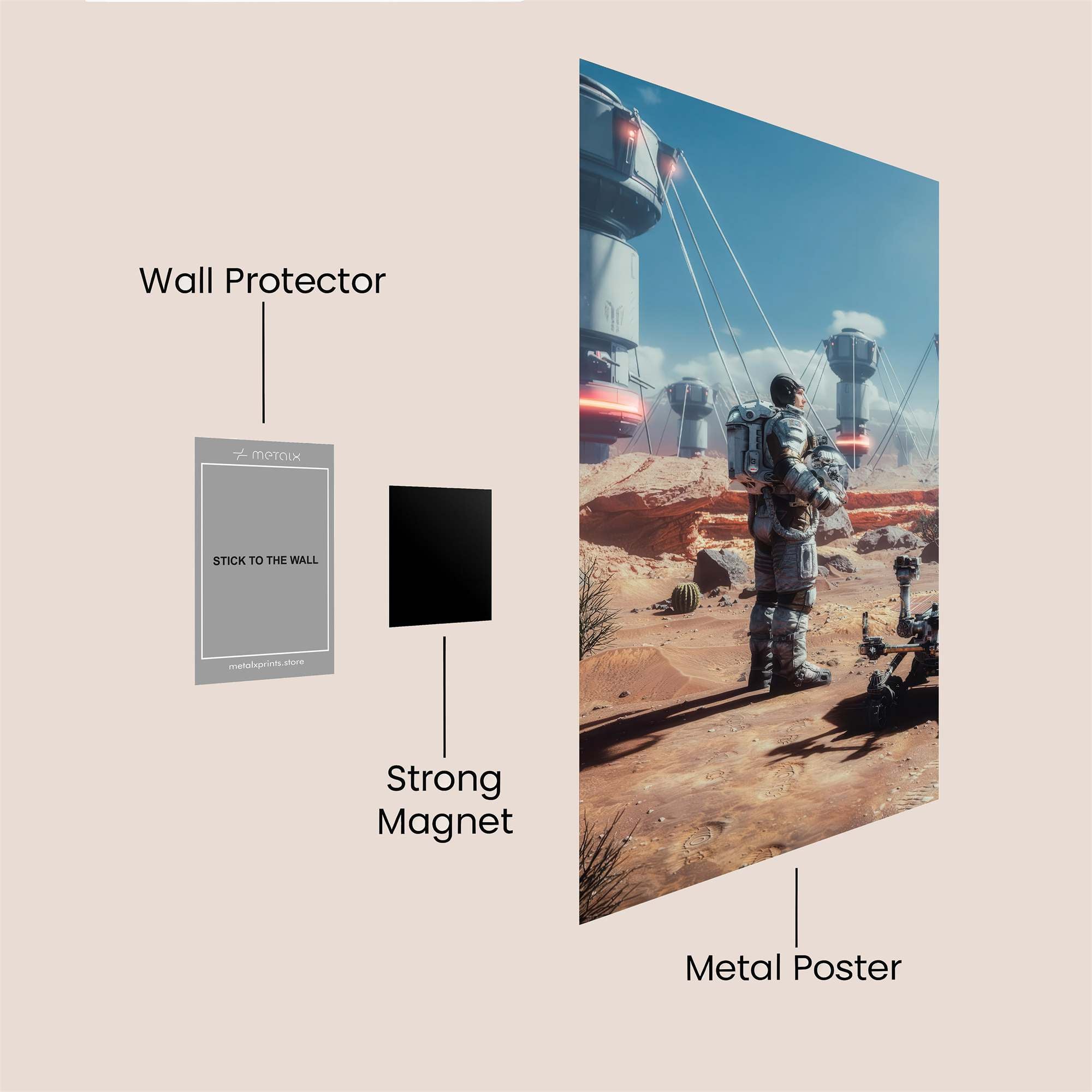 Mars Odyssey Safe Wall Magnetic / M