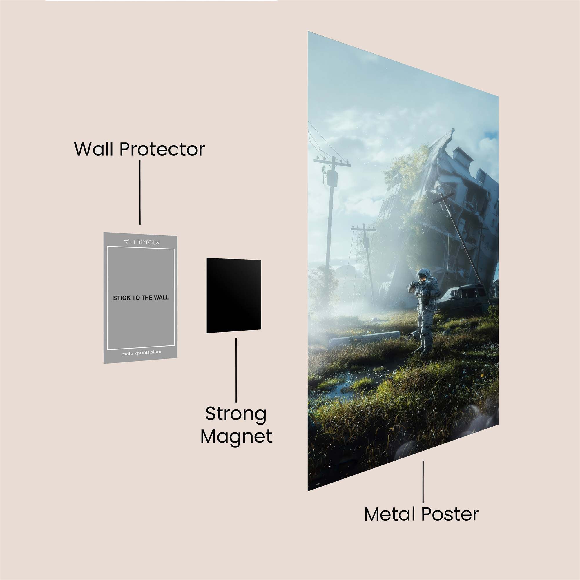 Apocalyptic Solitude Safe Wall Magnetic / M