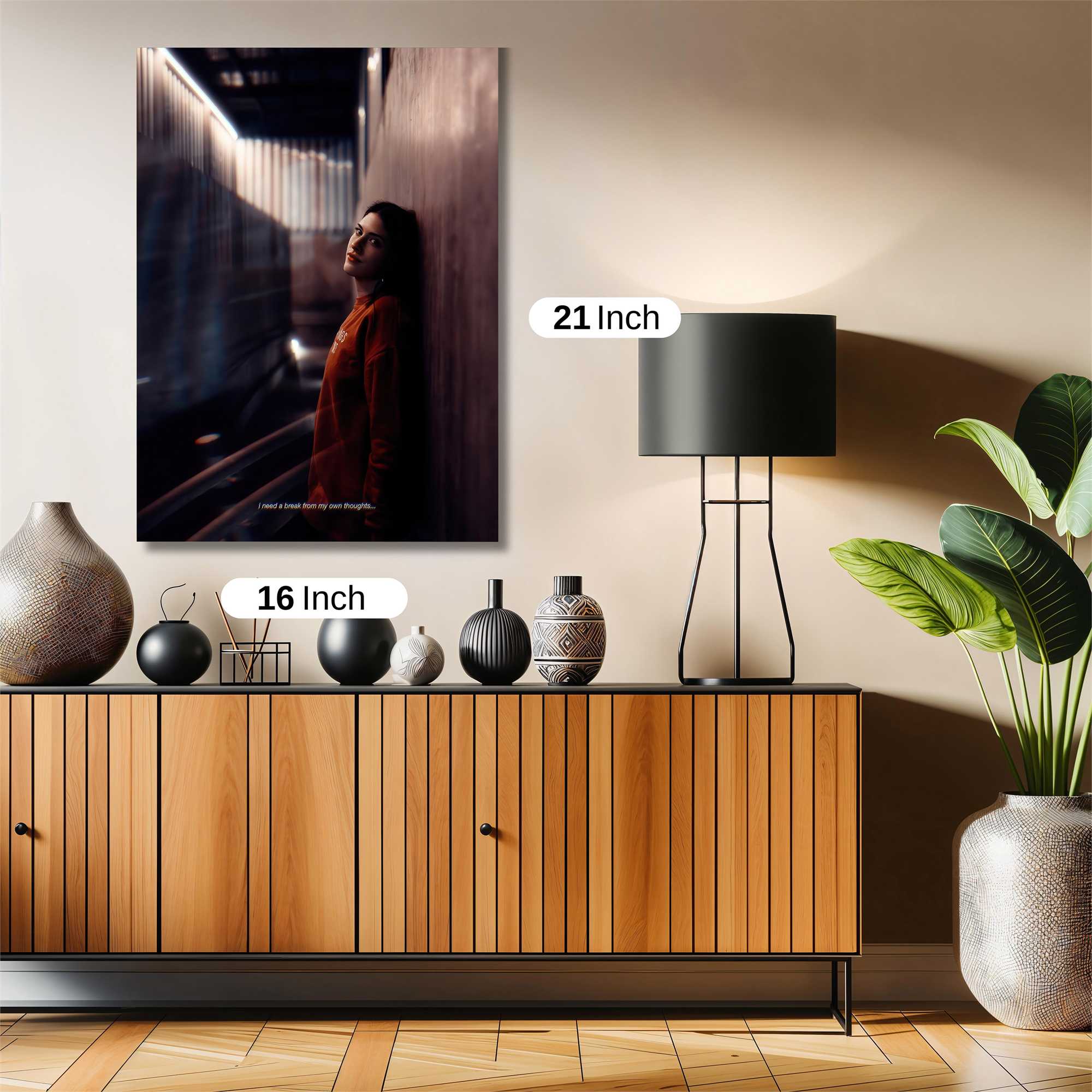 Alleyway Solitude Safe Wall Magnetic / M