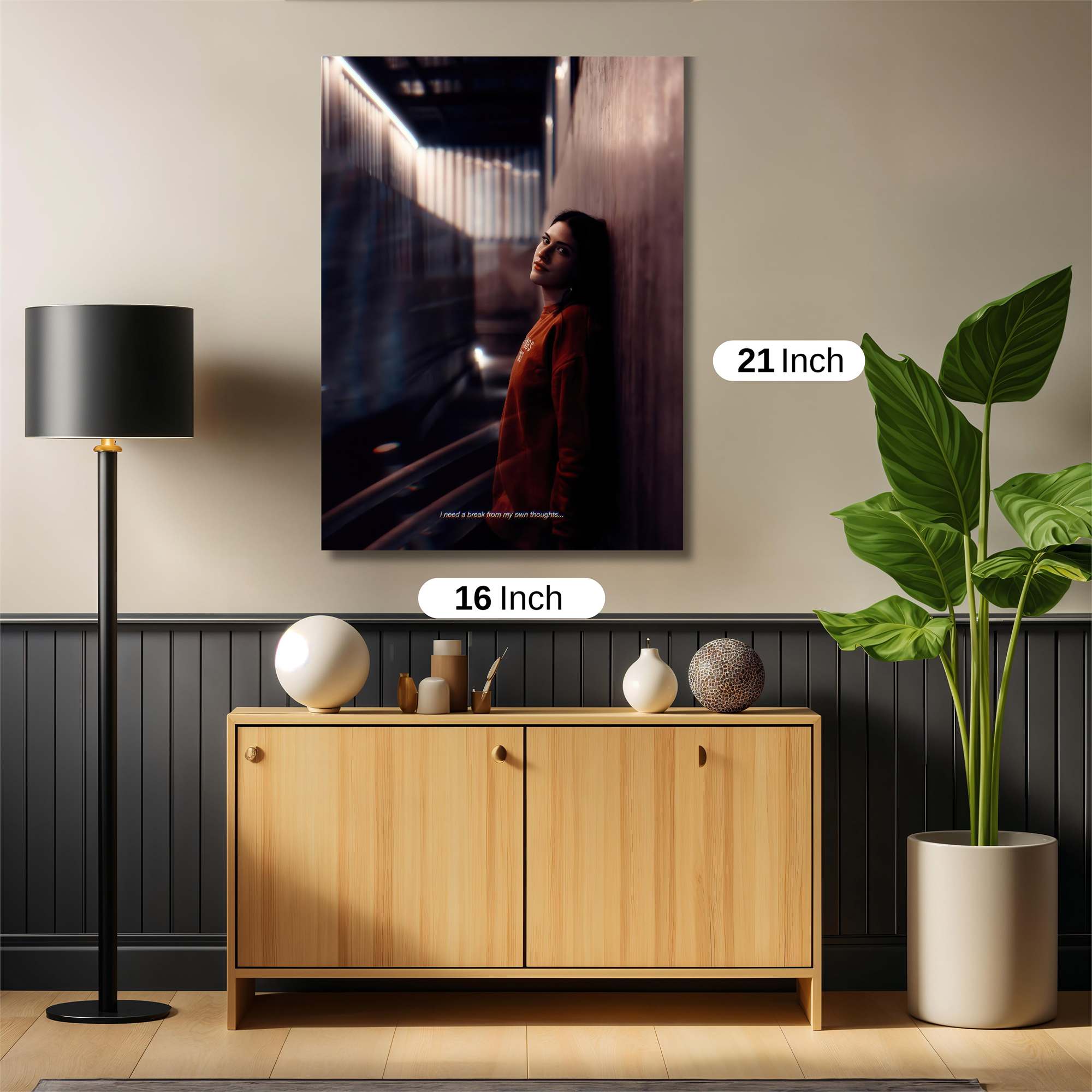 Alleyway Solitude Safe Wall Magnetic / M