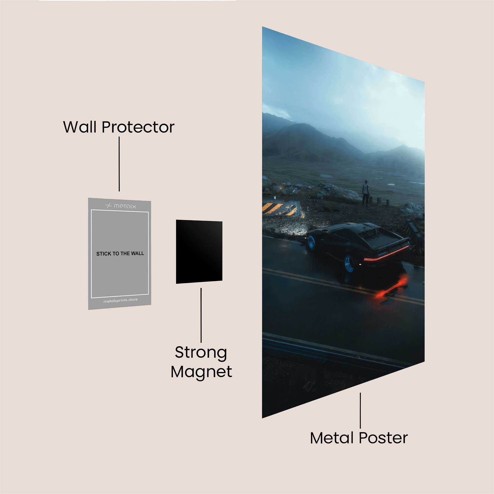 Car Eclipse Safe Wall Magnetic / M