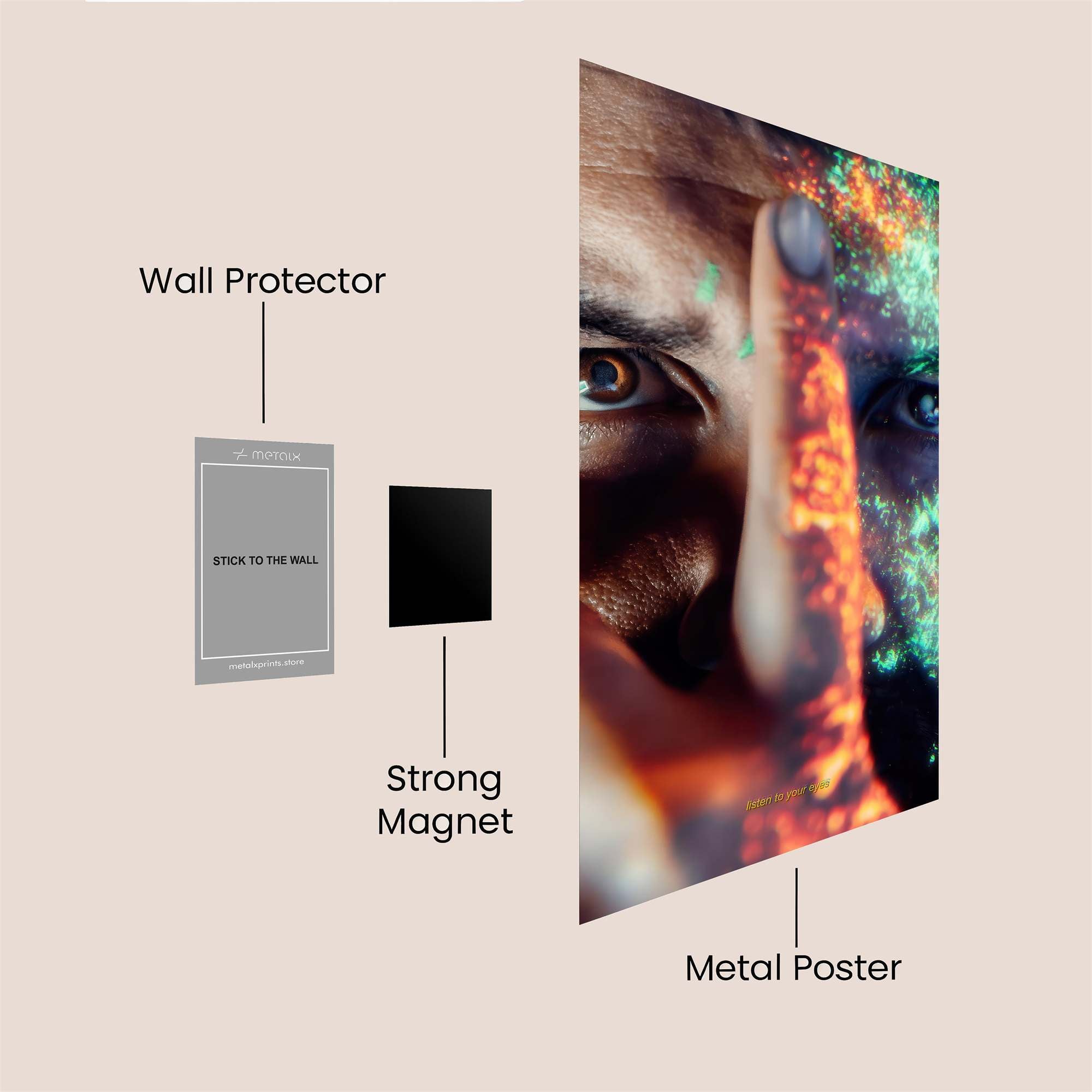 Galactic Gaze Safe Wall Magnetic / M