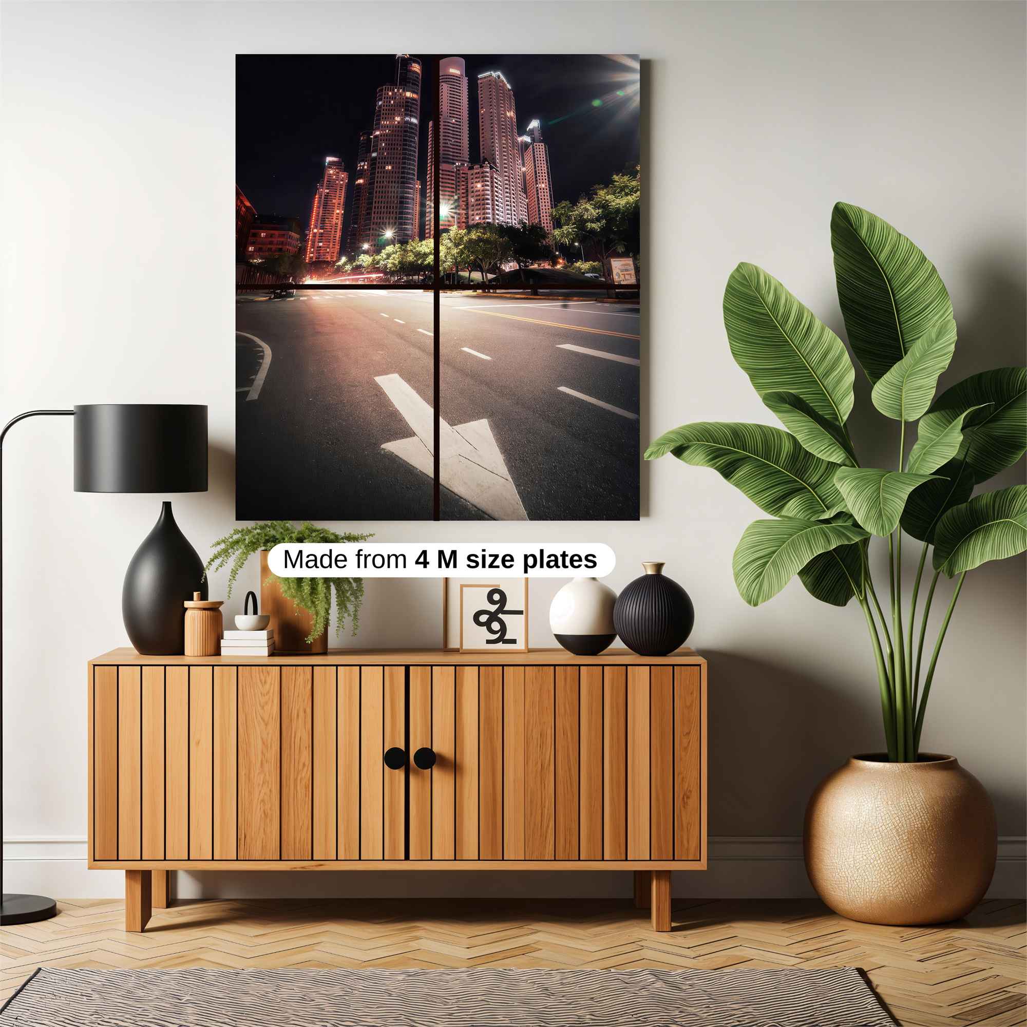 Cityscape Serenity Safe Wall Magnetic / M