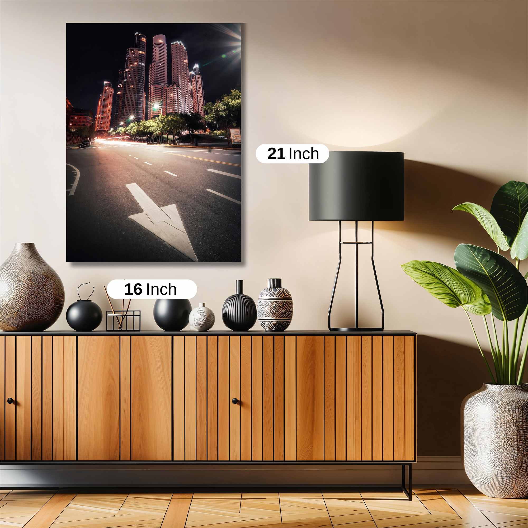 Cityscape Serenity Safe Wall Magnetic / M