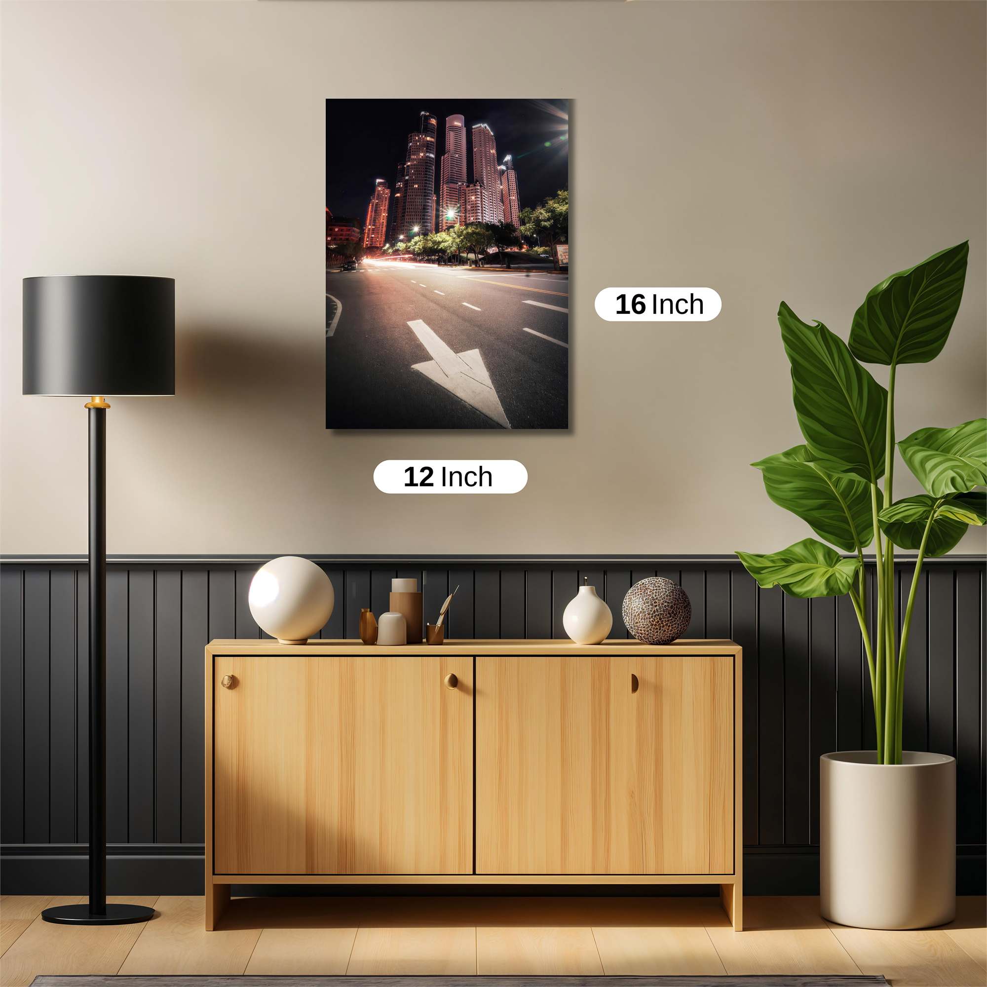 Cityscape Serenity Safe Wall Magnetic / M